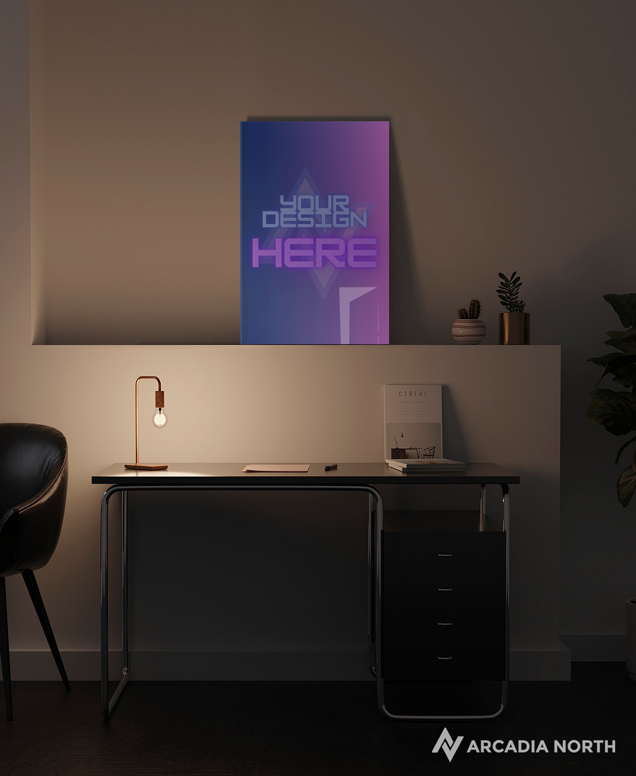 Arcadia North's premium custom acrylic poster. Upload your own design. Acrylic wall art printed on acrylic. Make your own custom acrylic print.