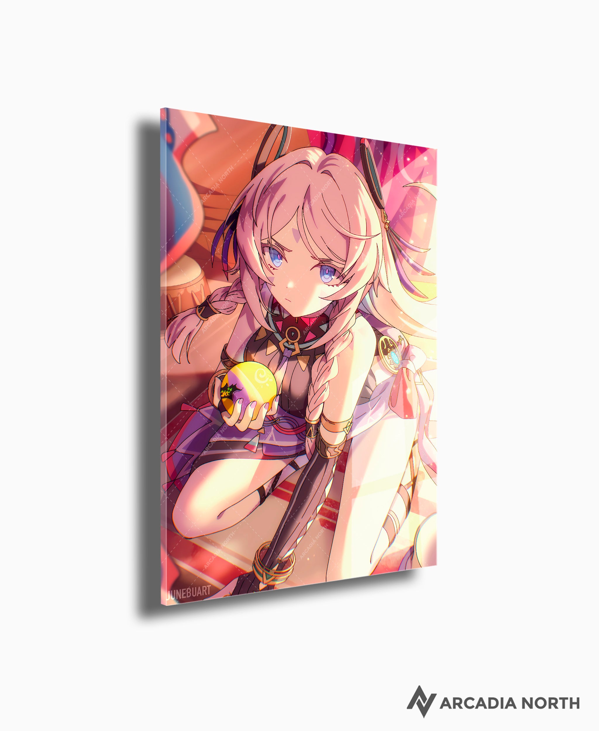 Genshin Impact Citlali acrylic poster by Arcadia North. Artist Junebu Art. Acrylic wall art printed on acrylic.