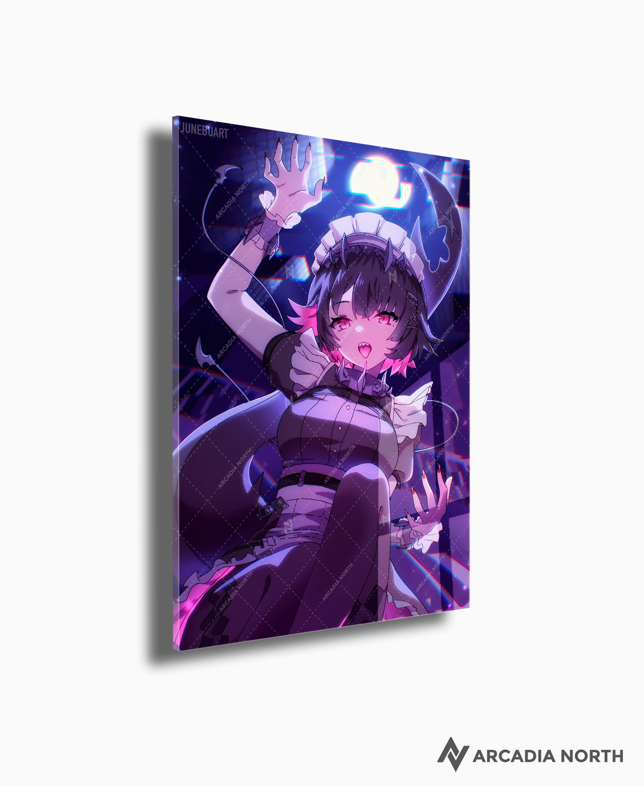 Zenless Zone Zero ZZZ Ellen Joe acrylic poster by Arcadia North. Artist Junebu Art. Acrylic wall art printed on acrylic.