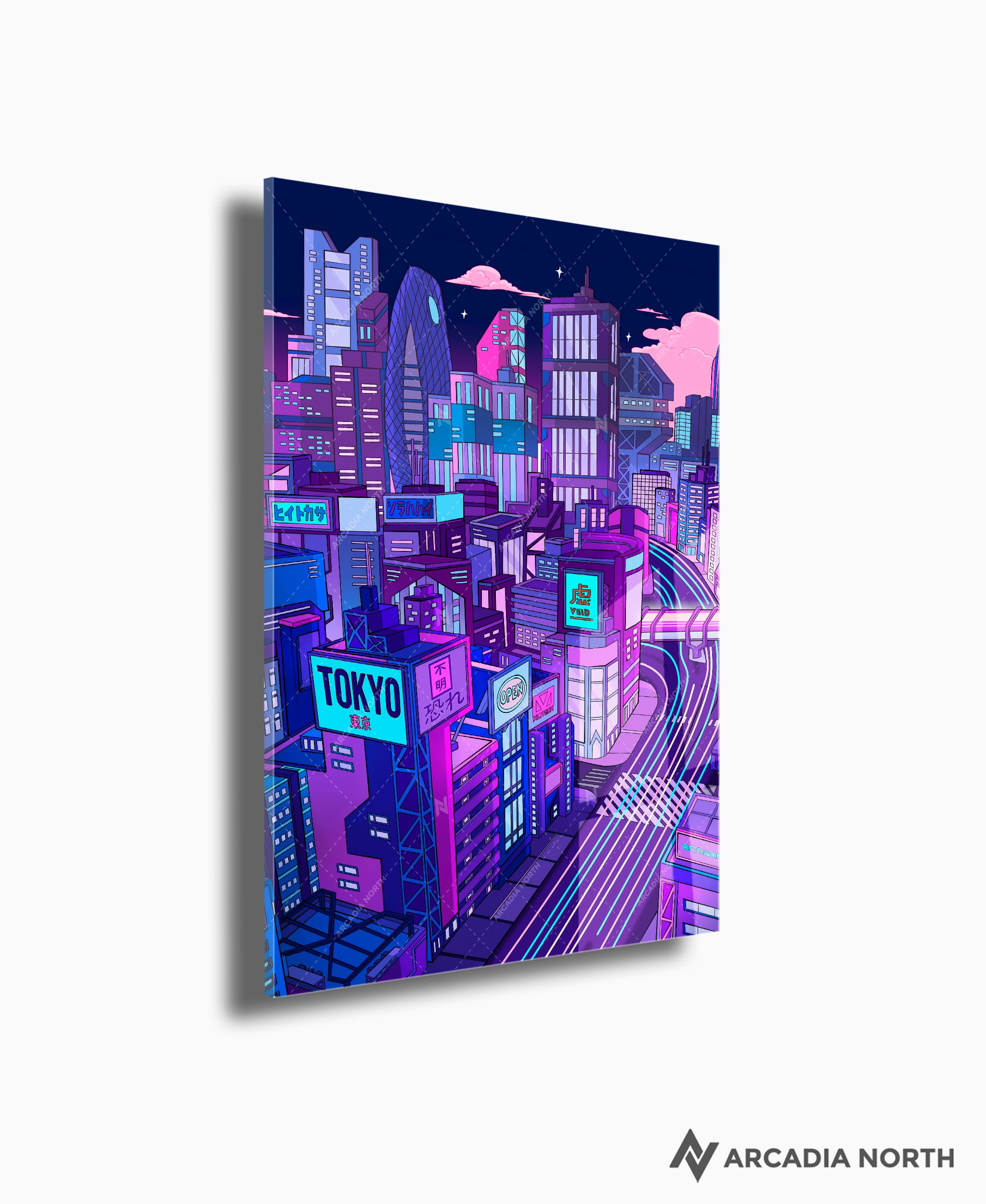 Acrylic Poster | Retrofuture Tokyo by Torasshuu