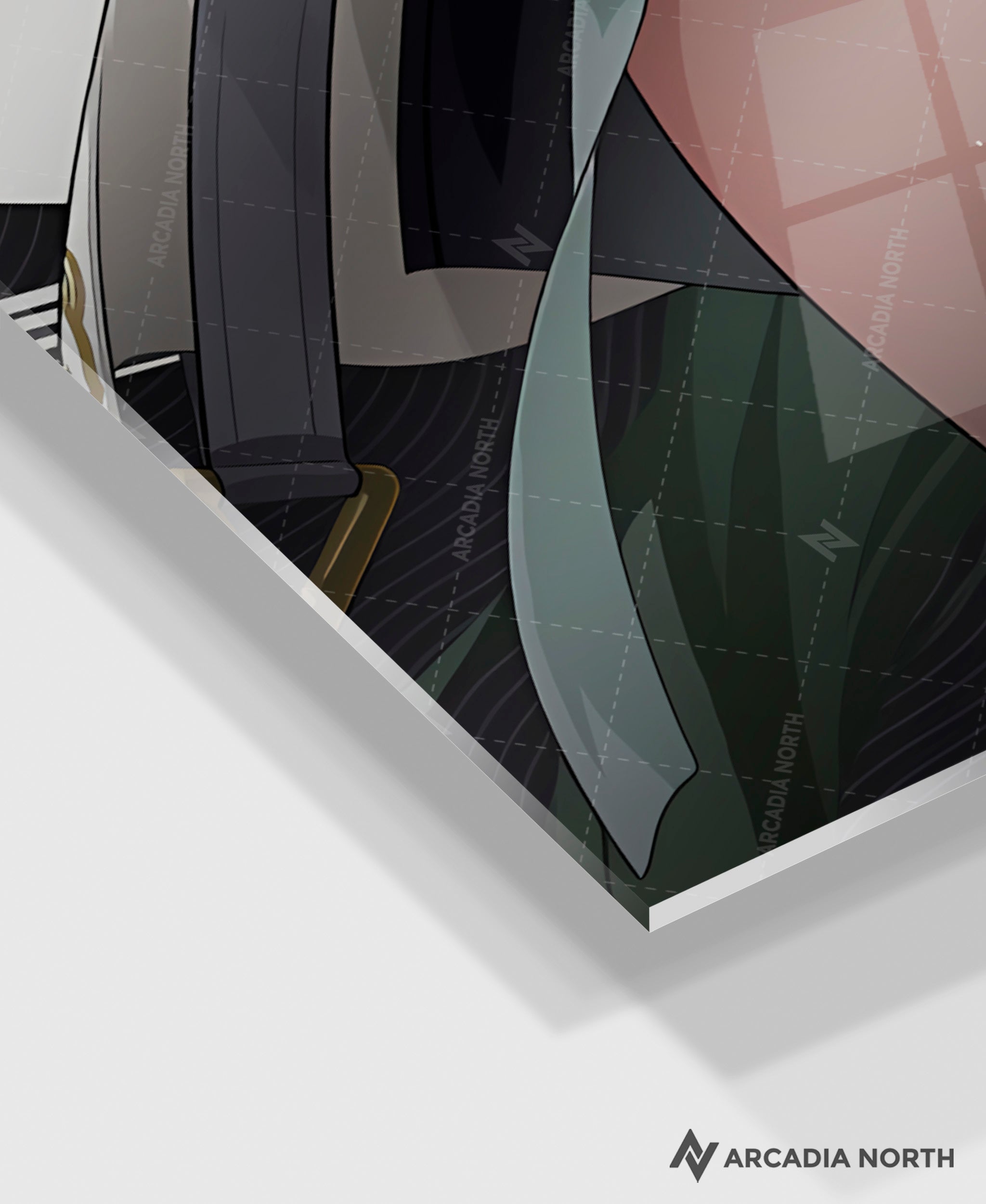 Wuthering Waves WuWa gaming acrylic poster by Arcadia North. Baizhi Character Card. Acrylic wall art printed on acrylic.