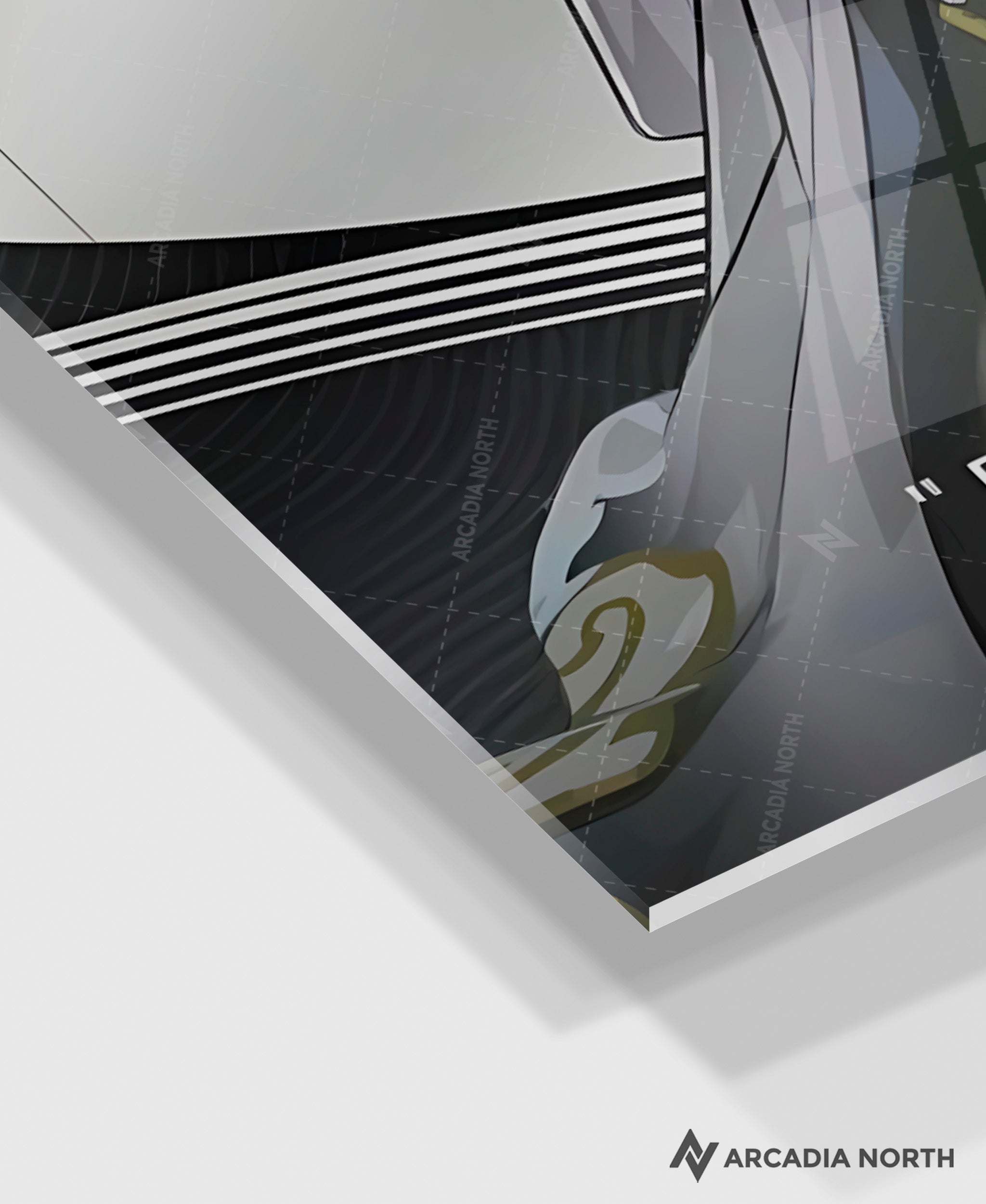 Wuthering Waves WuWa gaming acrylic poster by Arcadia North. Jianxin Character Card. Acrylic wall art printed on acrylic.