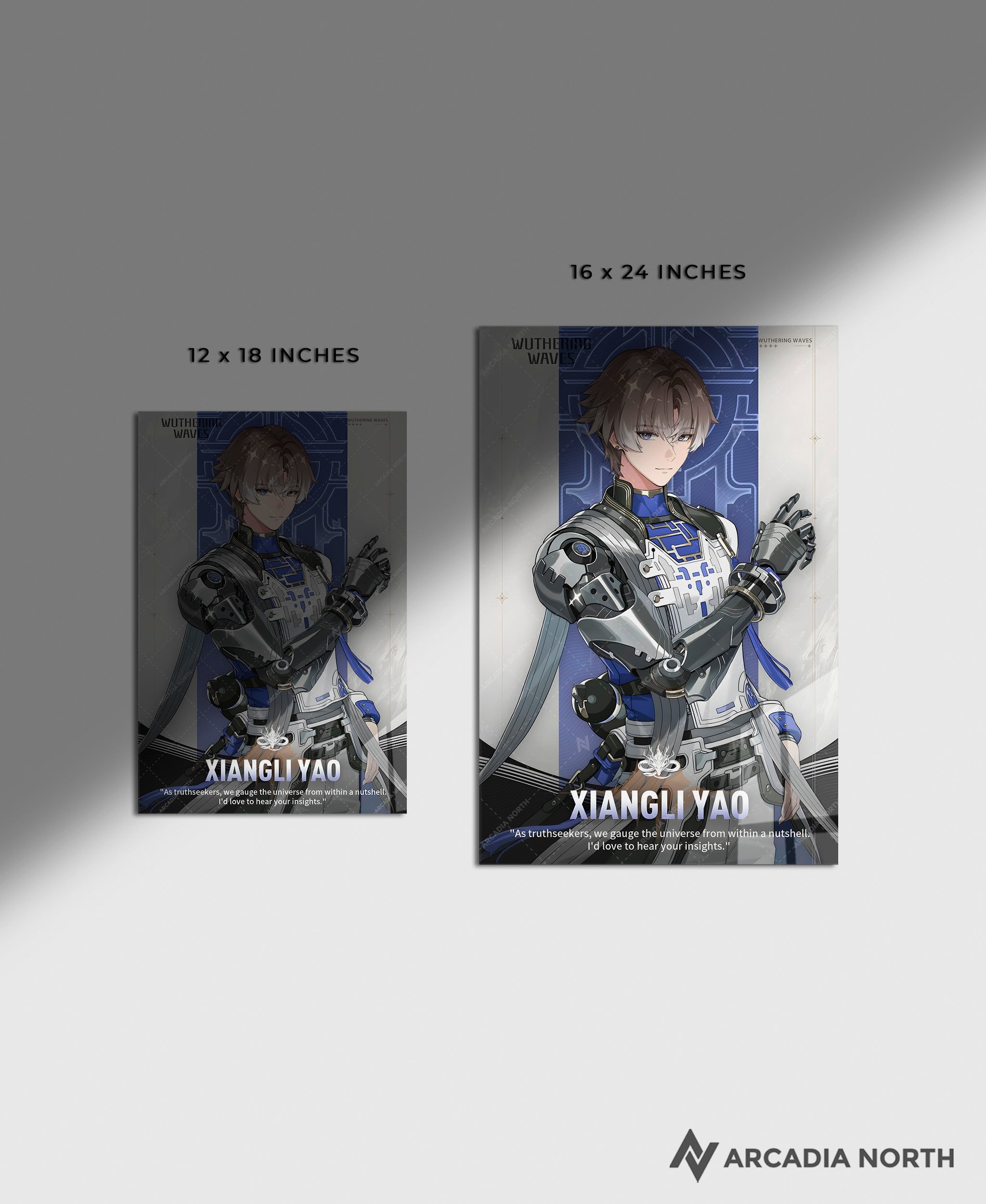 Wuthering Waves WuWa gaming acrylic poster by Arcadia North. Xiangli Yao Character Card. Acrylic wall art printed on acrylic.