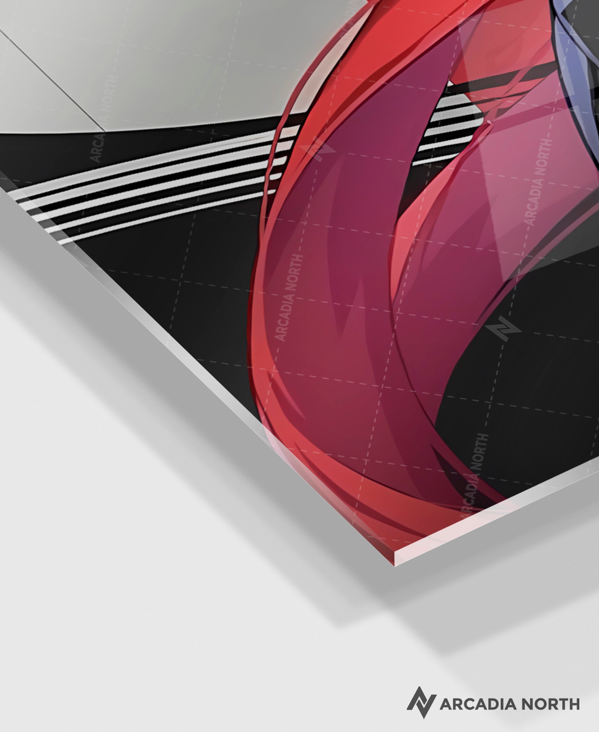 Wuthering Waves WuWa gaming acrylic poster by Arcadia North. Yinlin Character Card. Acrylic wall art printed on acrylic.