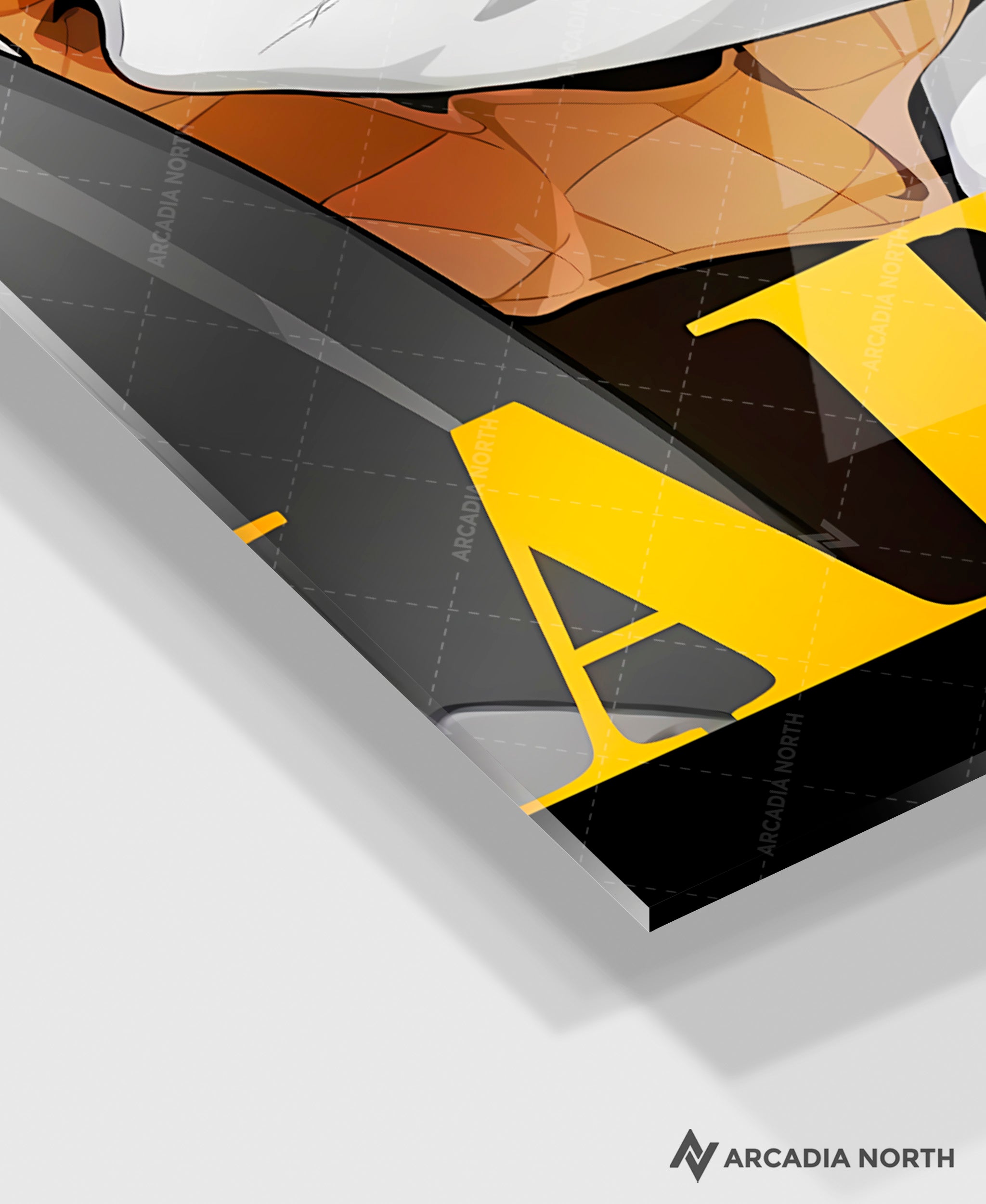 Hoyoverse Zenless Zone Zero ZZZ gaming acrylic poster by Arcadia North. Soldier 0 S0 Anby M3 Mindscape Cinema artwork. Acrylic wall art printed on acrylic.