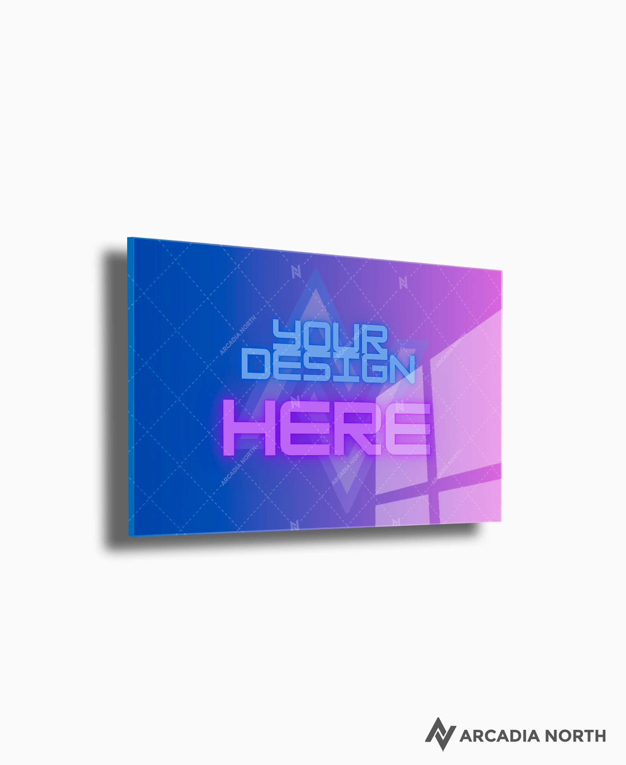 Arcadia North's premium custom acrylic poster. Upload your own design. Acrylic wall art printed on acrylic. Make your own custom acrylic print.