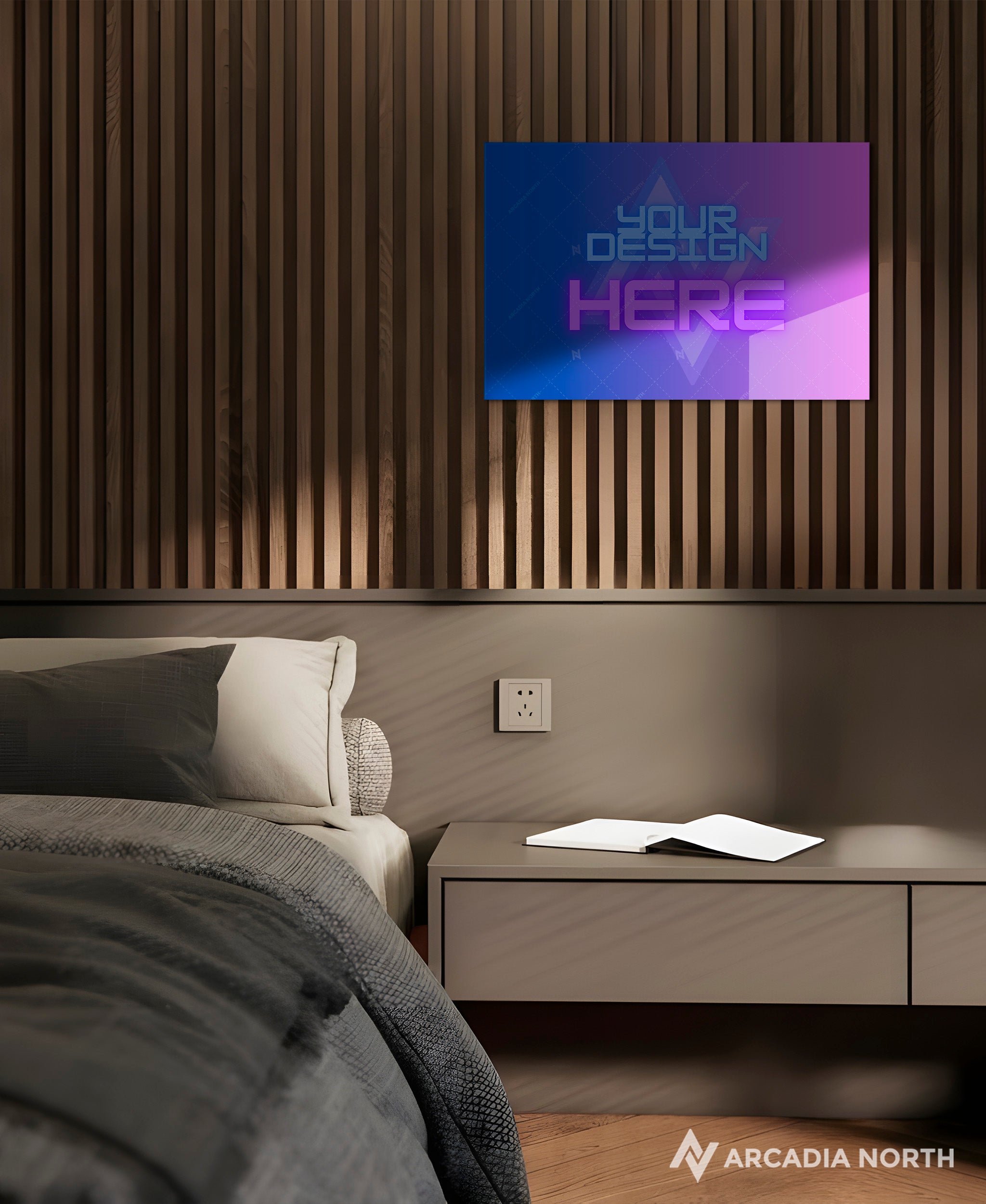 Arcadia North's premium custom acrylic poster. Upload your own design. Acrylic wall art printed on acrylic. Make your own custom acrylic print.