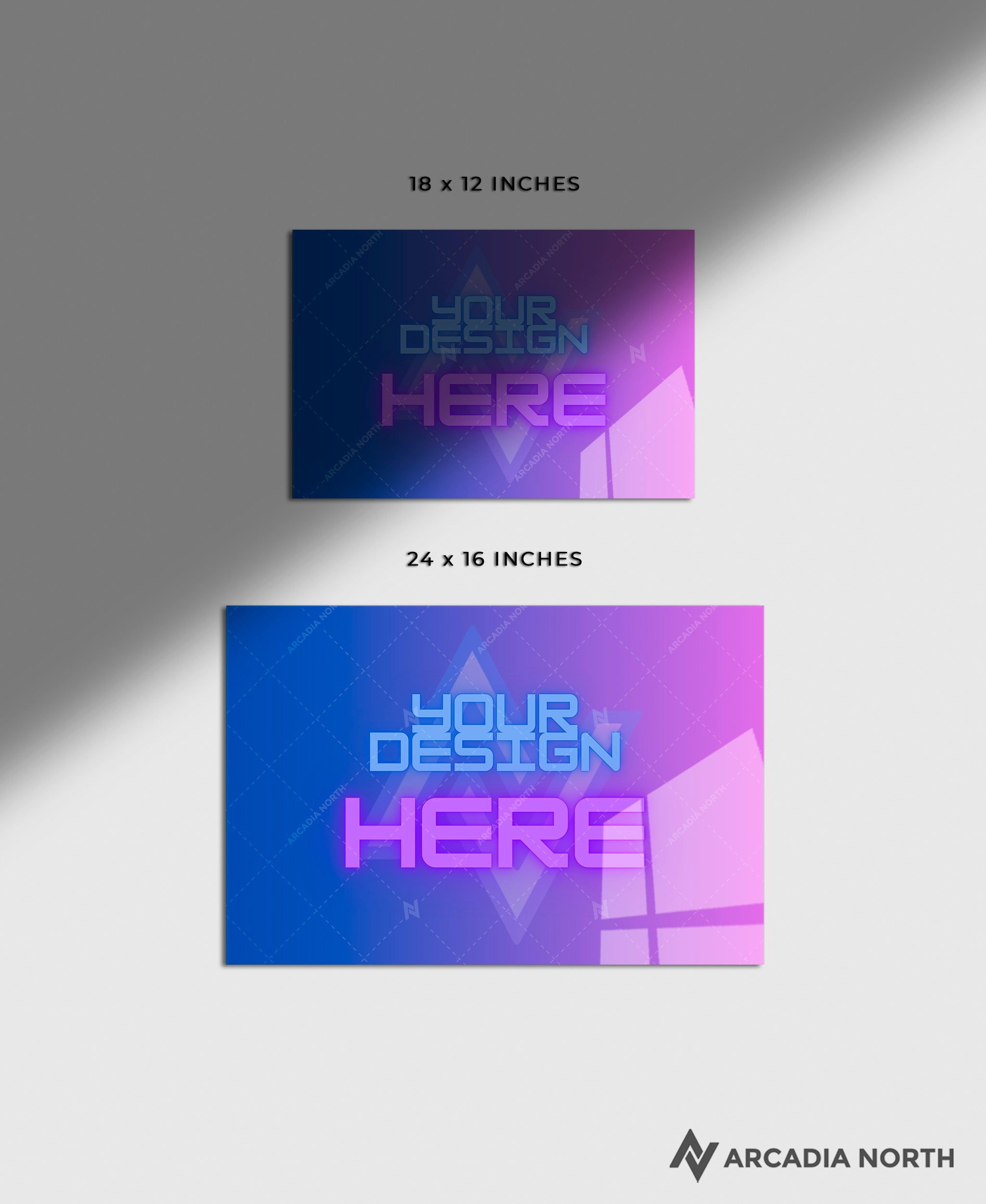 Arcadia North's premium custom acrylic poster. Upload your own design. Acrylic wall art printed on acrylic. Make your own custom acrylic print.