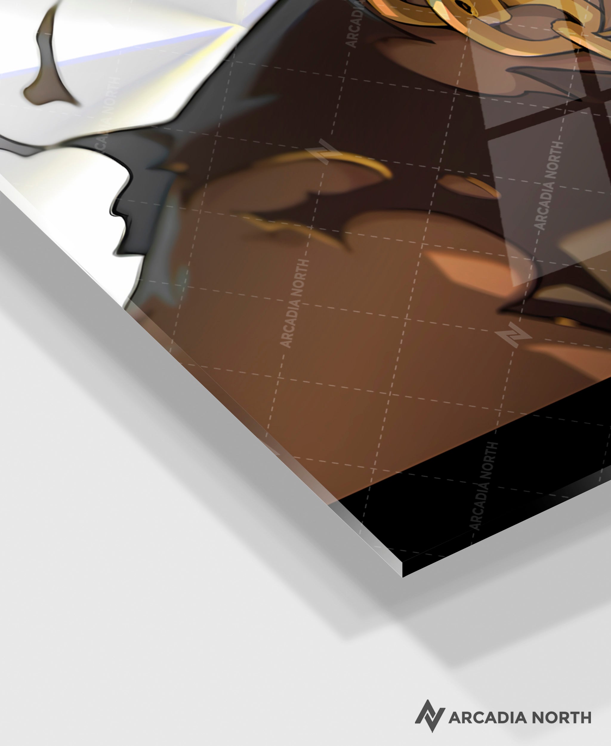 Hoyoverse Zenless Zone Zero ZZZ gaming acrylic poster by Arcadia North. Ben M6 Mindscape Cinema artwork. Acrylic wall art printed on acrylic.