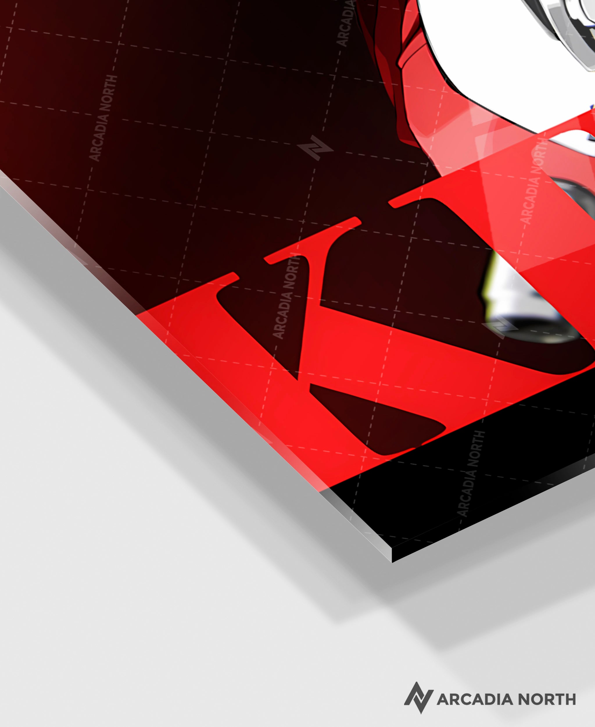 Hoyoverse Zenless Zone Zero ZZZ gaming acrylic poster by Arcadia North. Billy M3 Mindscape Cinema artwork. Acrylic wall art printed on acrylic.