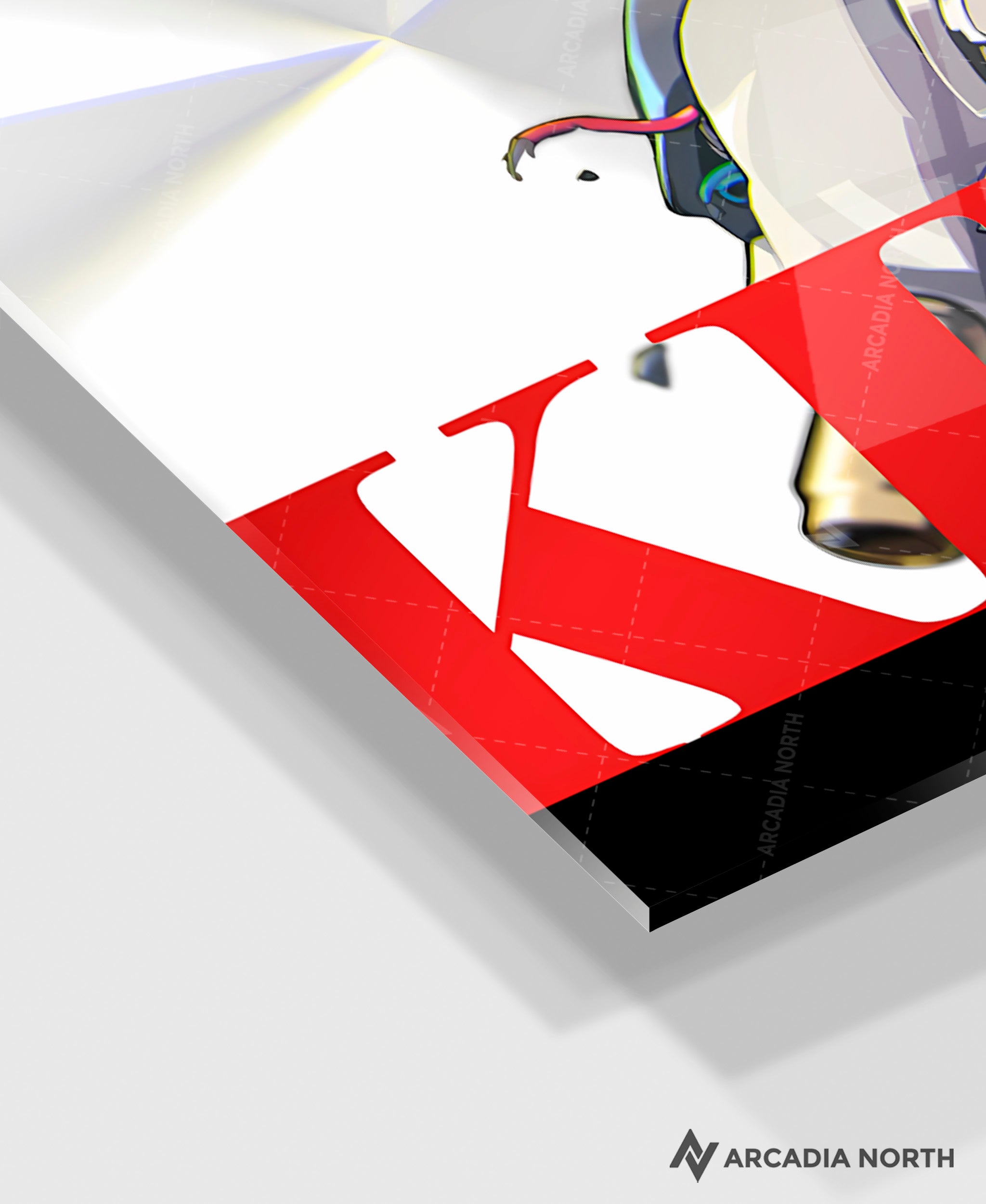 Hoyoverse Zenless Zone Zero ZZZ gaming acrylic poster by Arcadia North. Billy M6 Mindscape Cinema artwork. Acrylic wall art printed on acrylic.