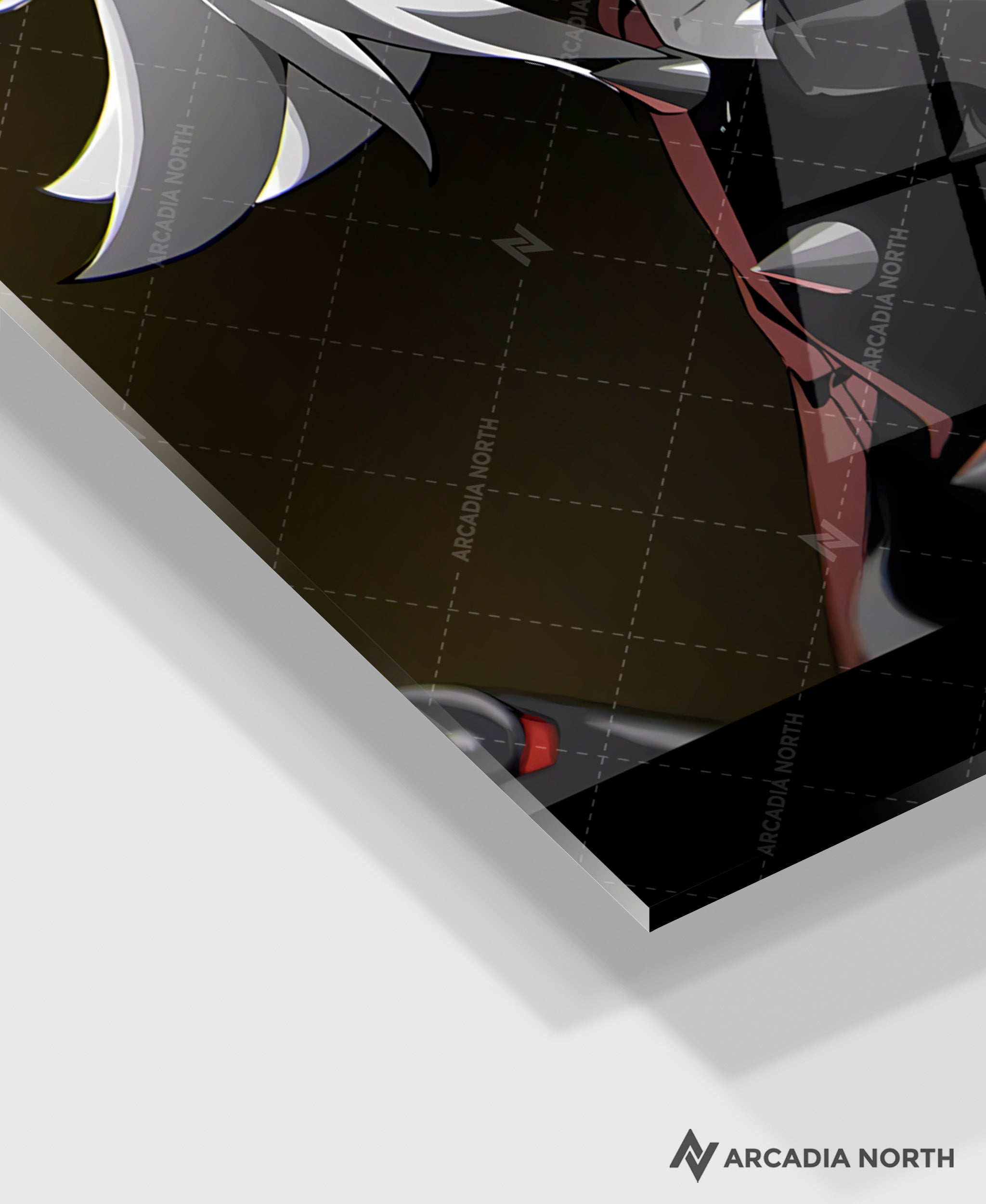 Hoyoverse Zenless Zone Zero ZZZ gaming acrylic poster by Arcadia North. Burnice M3 Mindscape Cinema artwork. Acrylic wall art printed on acrylic.