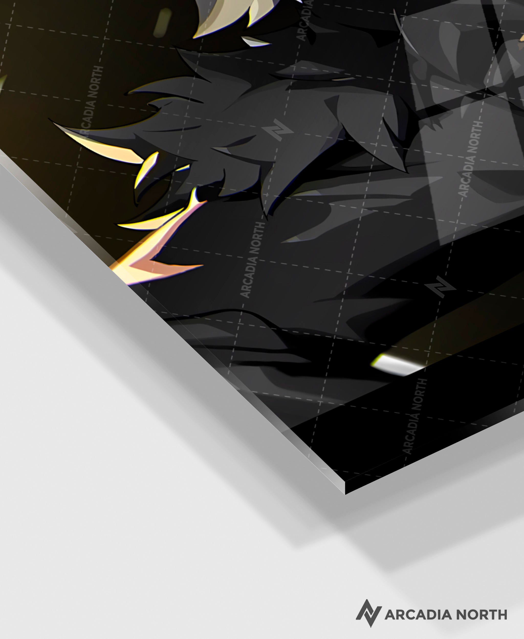 Hoyoverse Zenless Zone Zero ZZZ gaming acrylic poster by Arcadia North. Caesar M3 Mindscape Cinema artwork. Acrylic wall art printed on acrylic.