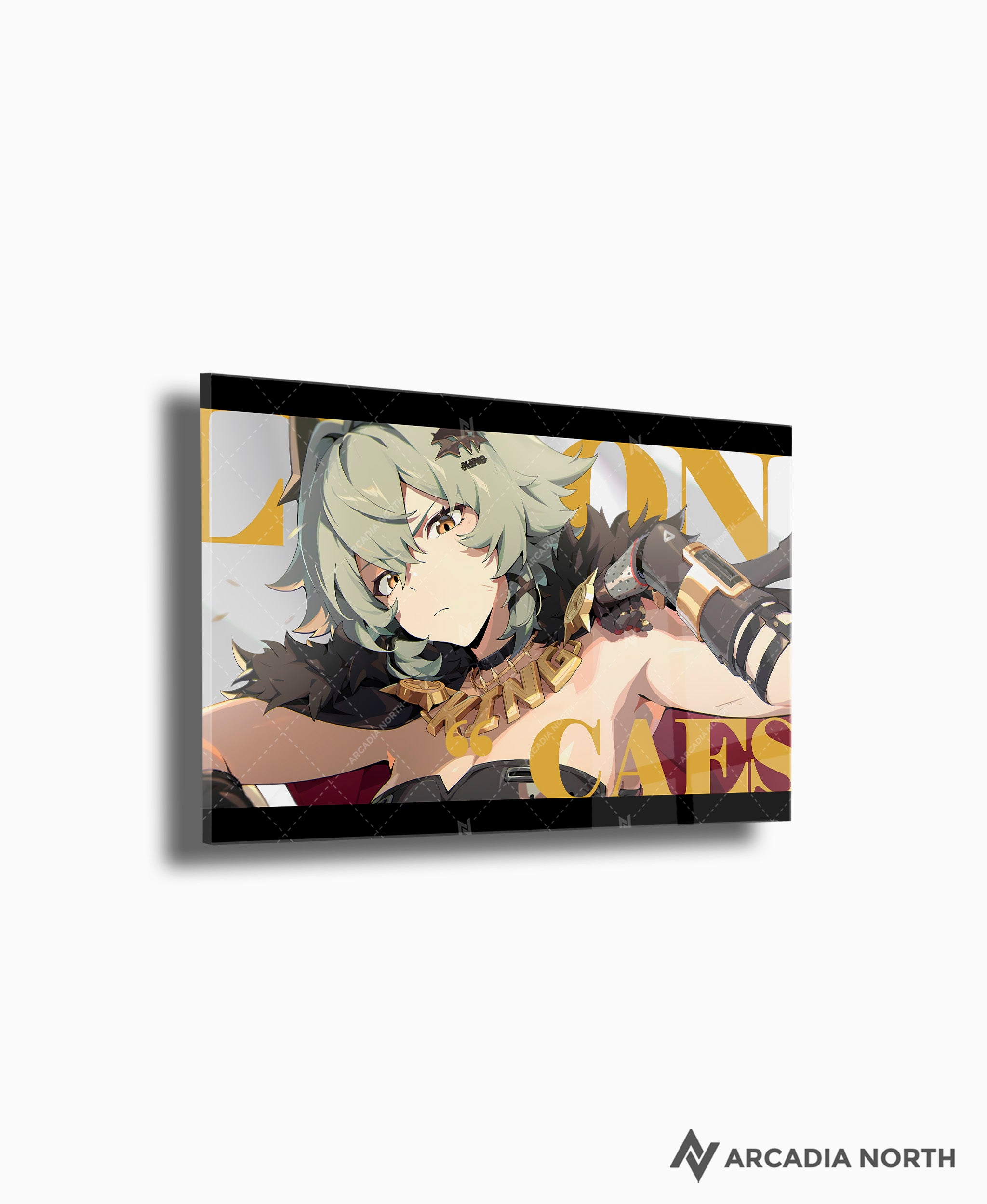 Hoyoverse Zenless Zone Zero ZZZ gaming acrylic poster by Arcadia North. Caesar M6 Mindscape Cinema artwork. Acrylic wall art printed on acrylic.