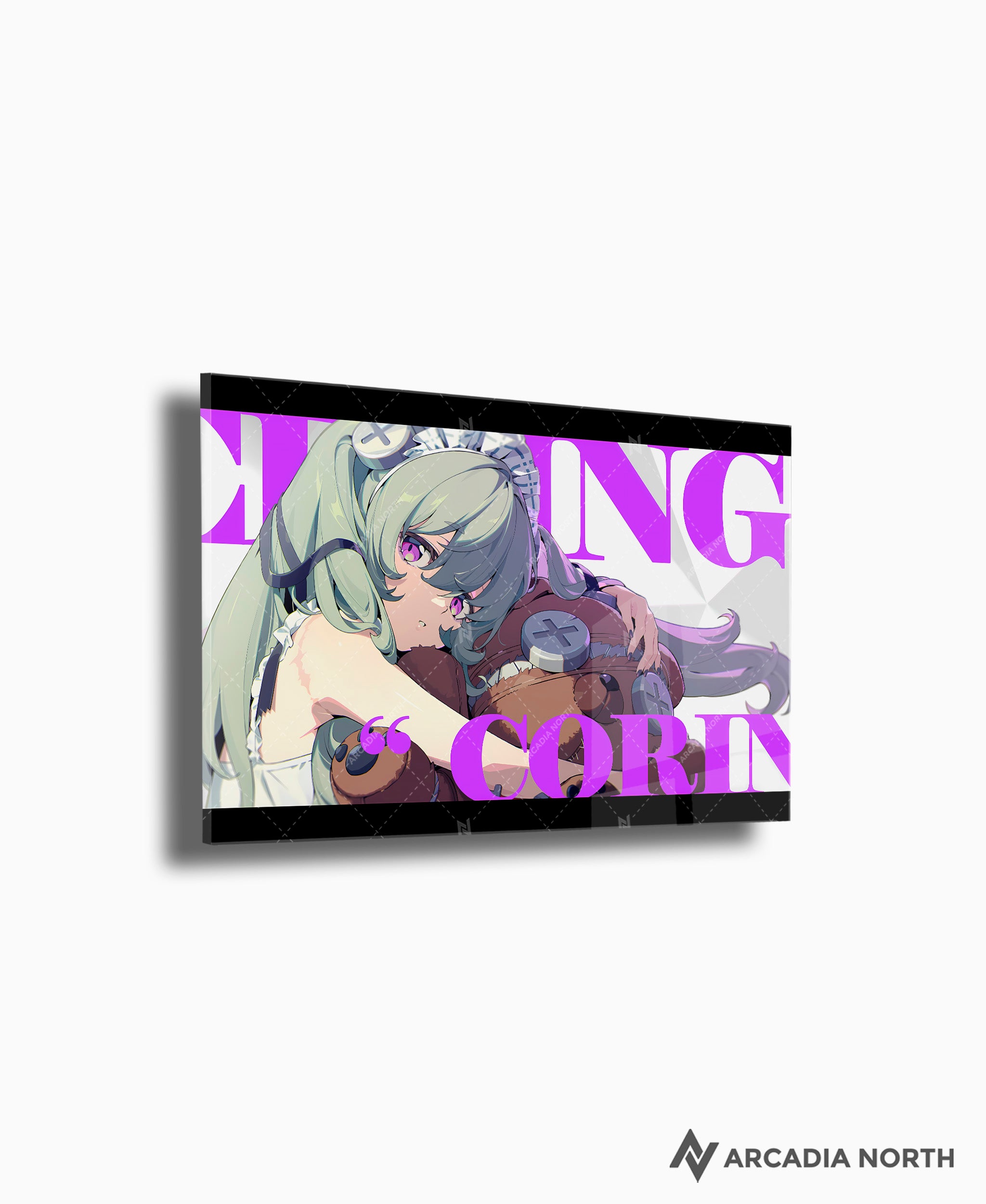 Hoyoverse Zenless Zone Zero ZZZ gaming acrylic poster by Arcadia North. Corin M6 Mindscape Cinema artwork. Acrylic wall art printed on acrylic.