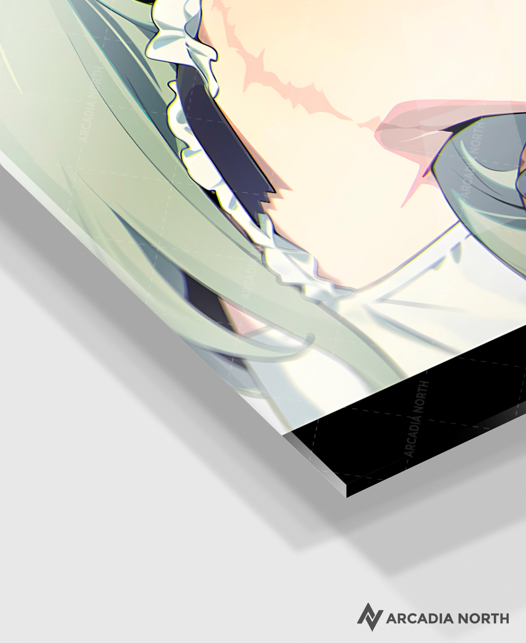 Hoyoverse Zenless Zone Zero ZZZ gaming acrylic poster by Arcadia North. Corin M6 Mindscape Cinema artwork. Acrylic wall art printed on acrylic.