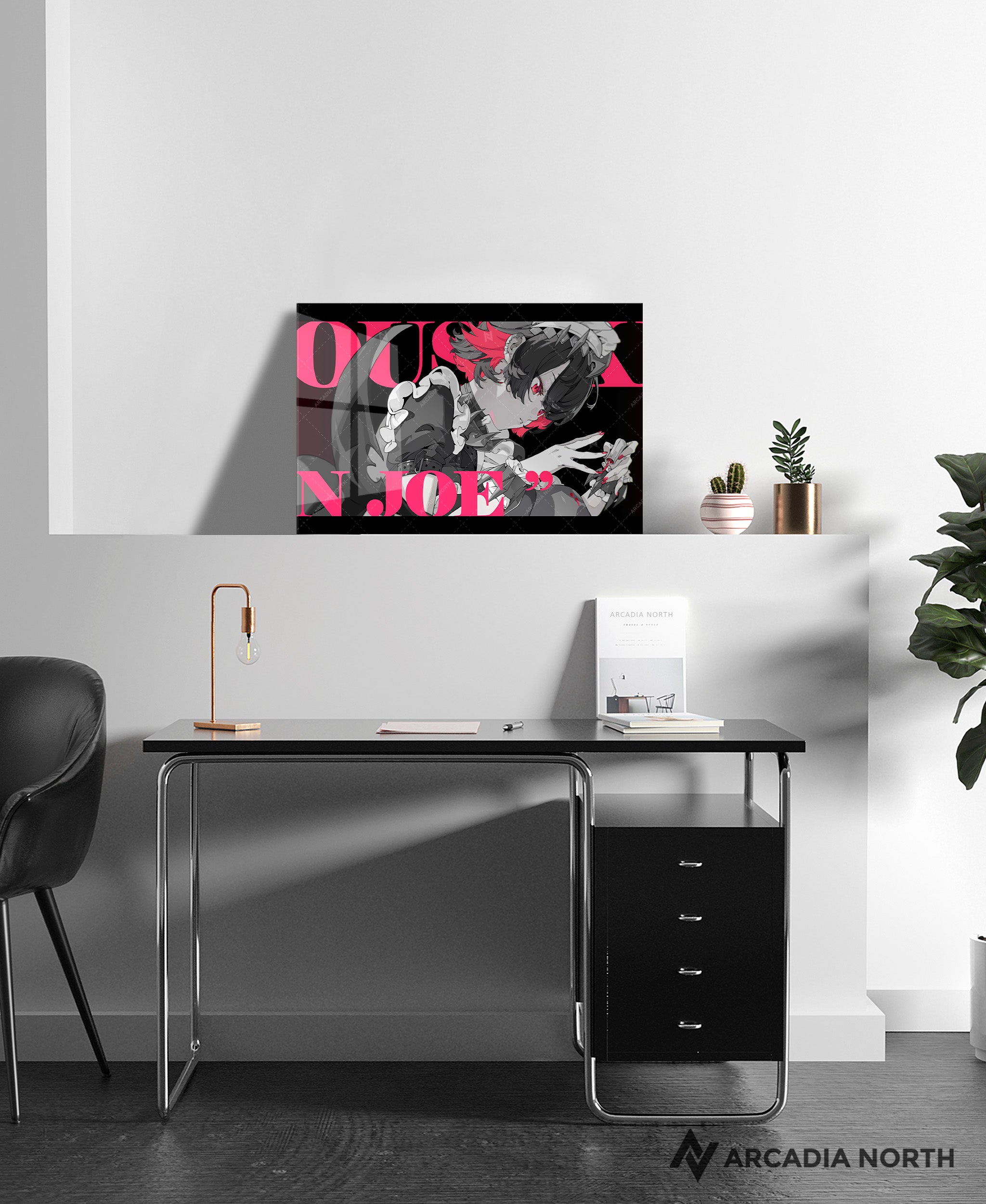 Hoyoverse Zenless Zone Zero ZZZ gaming acrylic poster by Arcadia North. Ellen M3 Mindscape Cinema artwork. Acrylic wall art printed on acrylic.