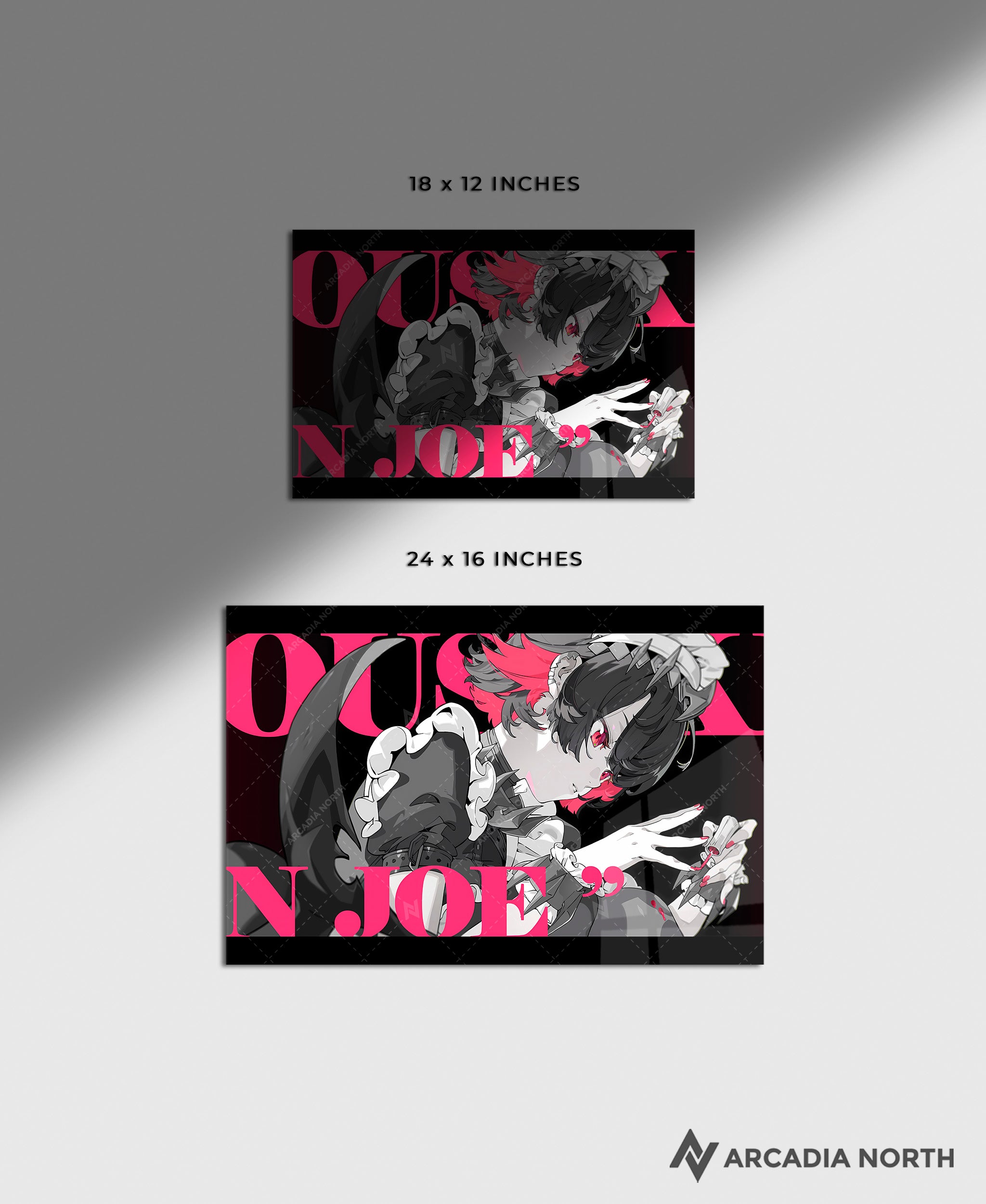 Hoyoverse Zenless Zone Zero ZZZ gaming acrylic poster by Arcadia North. Ellen M3 Mindscape Cinema artwork. Acrylic wall art printed on acrylic.