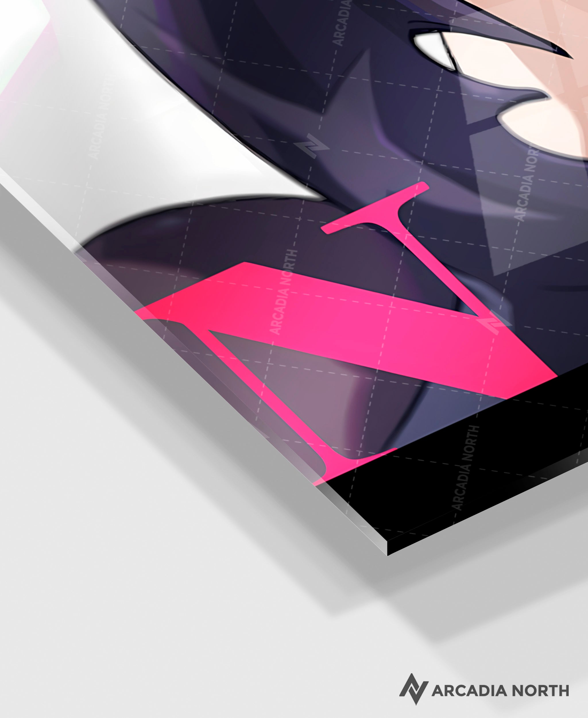 Hoyoverse Zenless Zone Zero ZZZ gaming acrylic poster by Arcadia North. Ellen M6 Mindscape Cinema artwork. Acrylic wall art printed on acrylic.