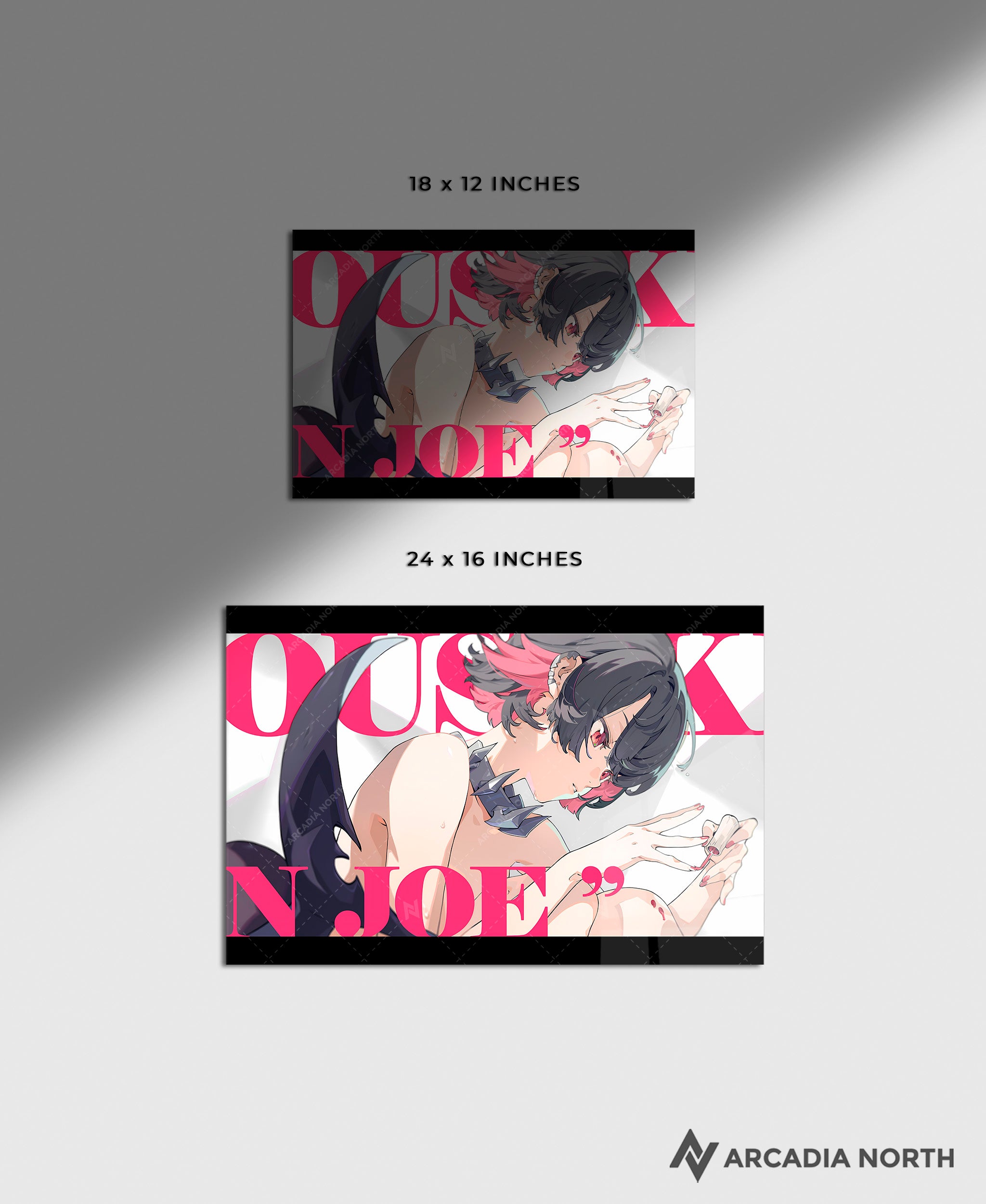 Hoyoverse Zenless Zone Zero ZZZ gaming acrylic poster by Arcadia North. Ellen M6 Mindscape Cinema artwork. Acrylic wall art printed on acrylic.