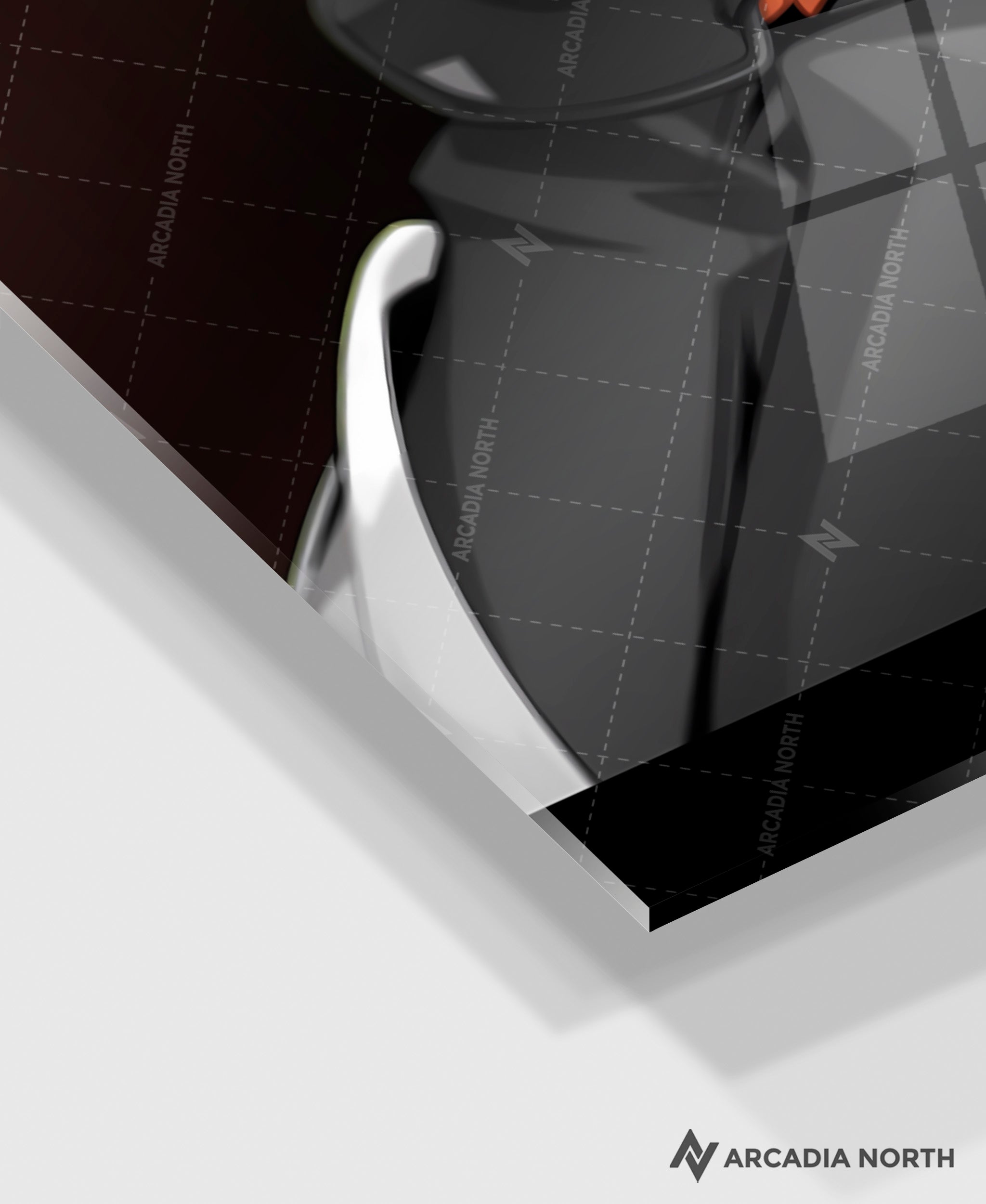 Hoyoverse Zenless Zone Zero ZZZ gaming acrylic poster by Arcadia North. Grace M3 Mindscape Cinema artwork. Acrylic wall art printed on acrylic.