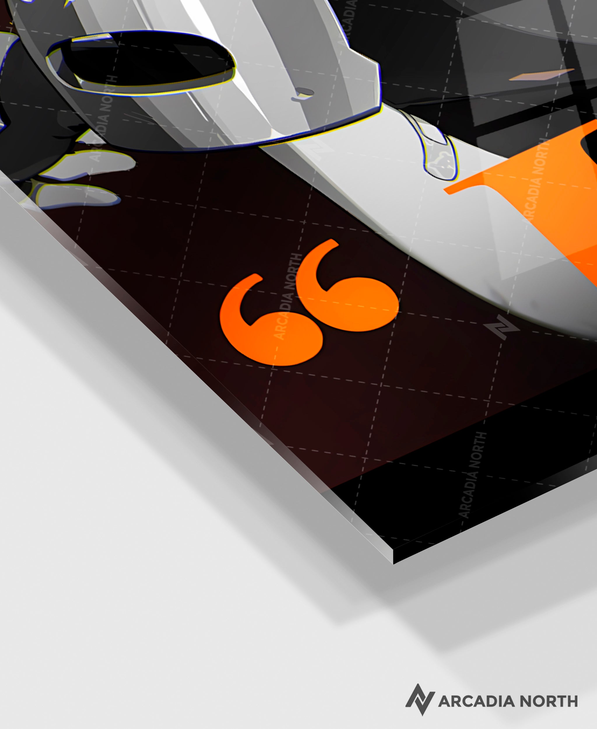 Hoyoverse Zenless Zone Zero ZZZ gaming acrylic poster by Arcadia North. Koleda M3 Mindscape Cinema artwork. Acrylic wall art printed on acrylic.