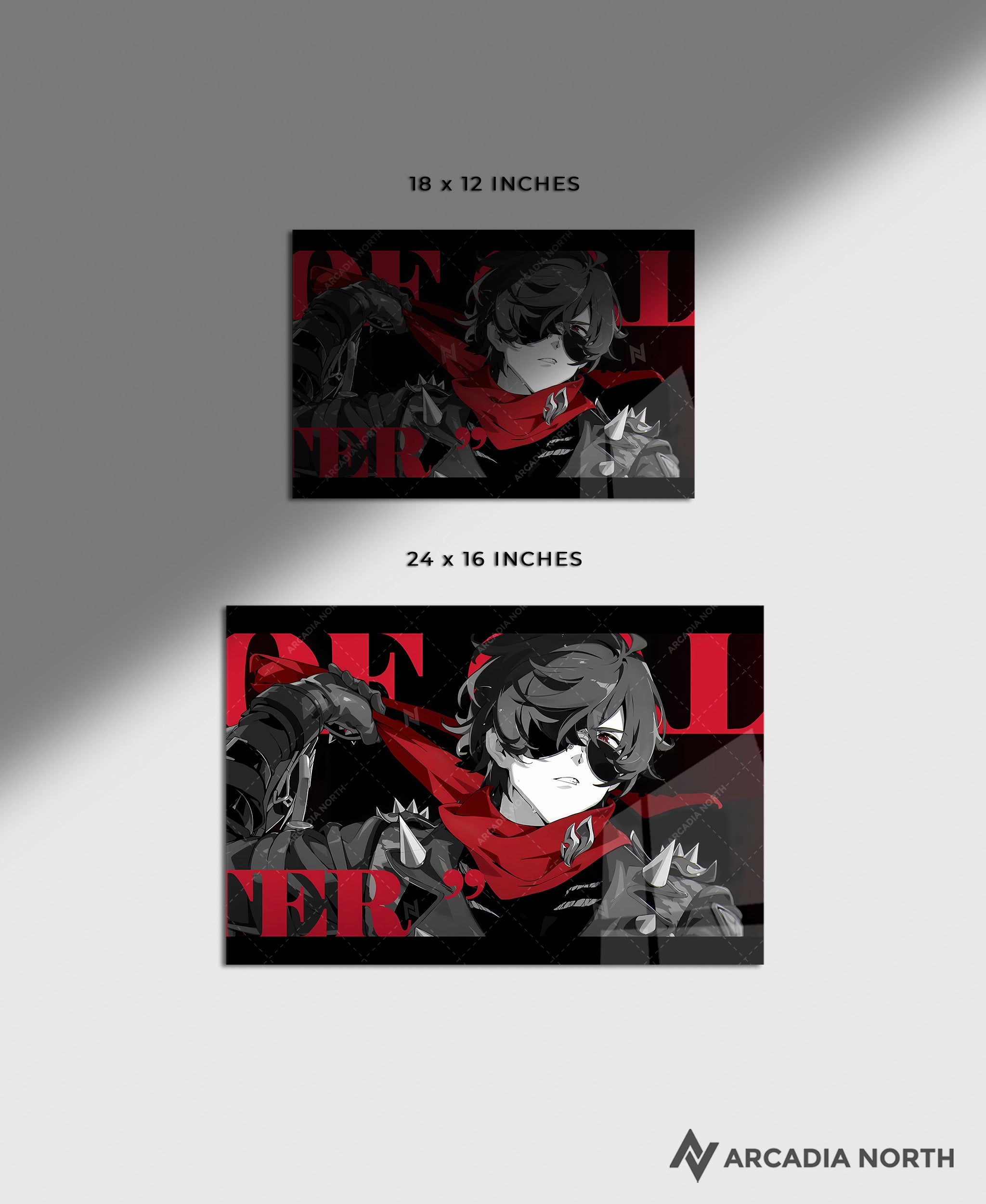 Hoyoverse Zenless Zone Zero ZZZ gaming acrylic poster by Arcadia North. Lighter M3 Mindscape Cinema artwork. Acrylic wall art printed on acrylic.