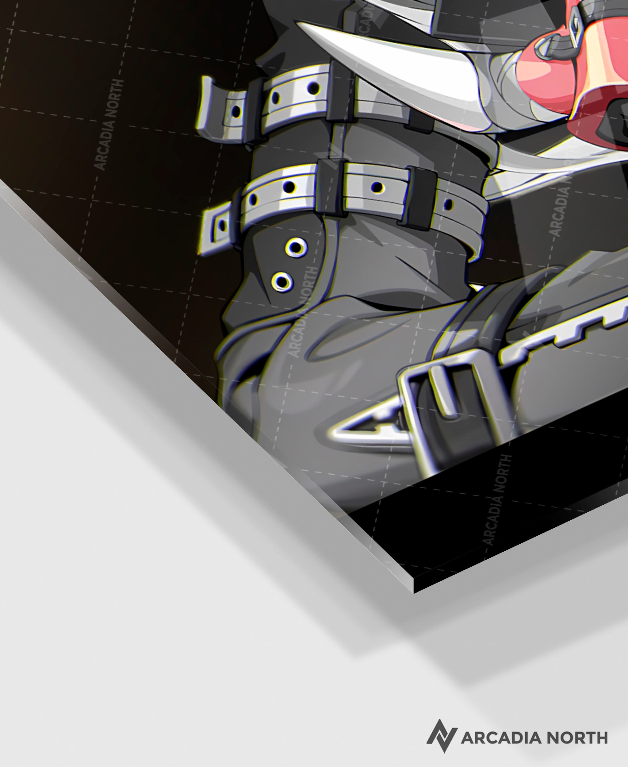 Hoyoverse Zenless Zone Zero ZZZ gaming acrylic poster by Arcadia North. Lucy M3 Mindscape Cinema artwork. Acrylic wall art printed on acrylic.