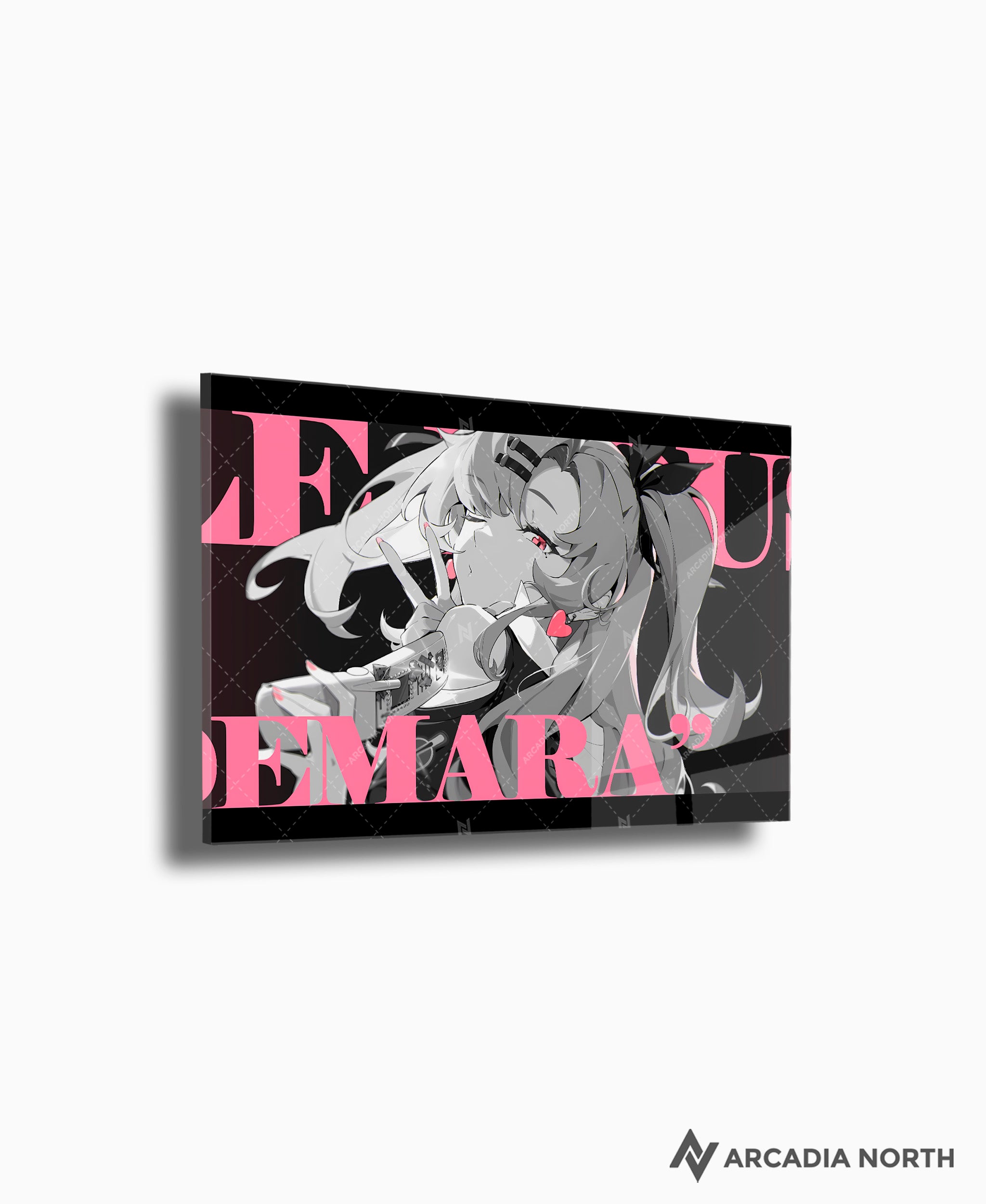 Hoyoverse Zenless Zone Zero ZZZ gaming acrylic poster by Arcadia North. Nicole M3 Mindscape Cinema artwork. Acrylic wall art printed on acrylic.