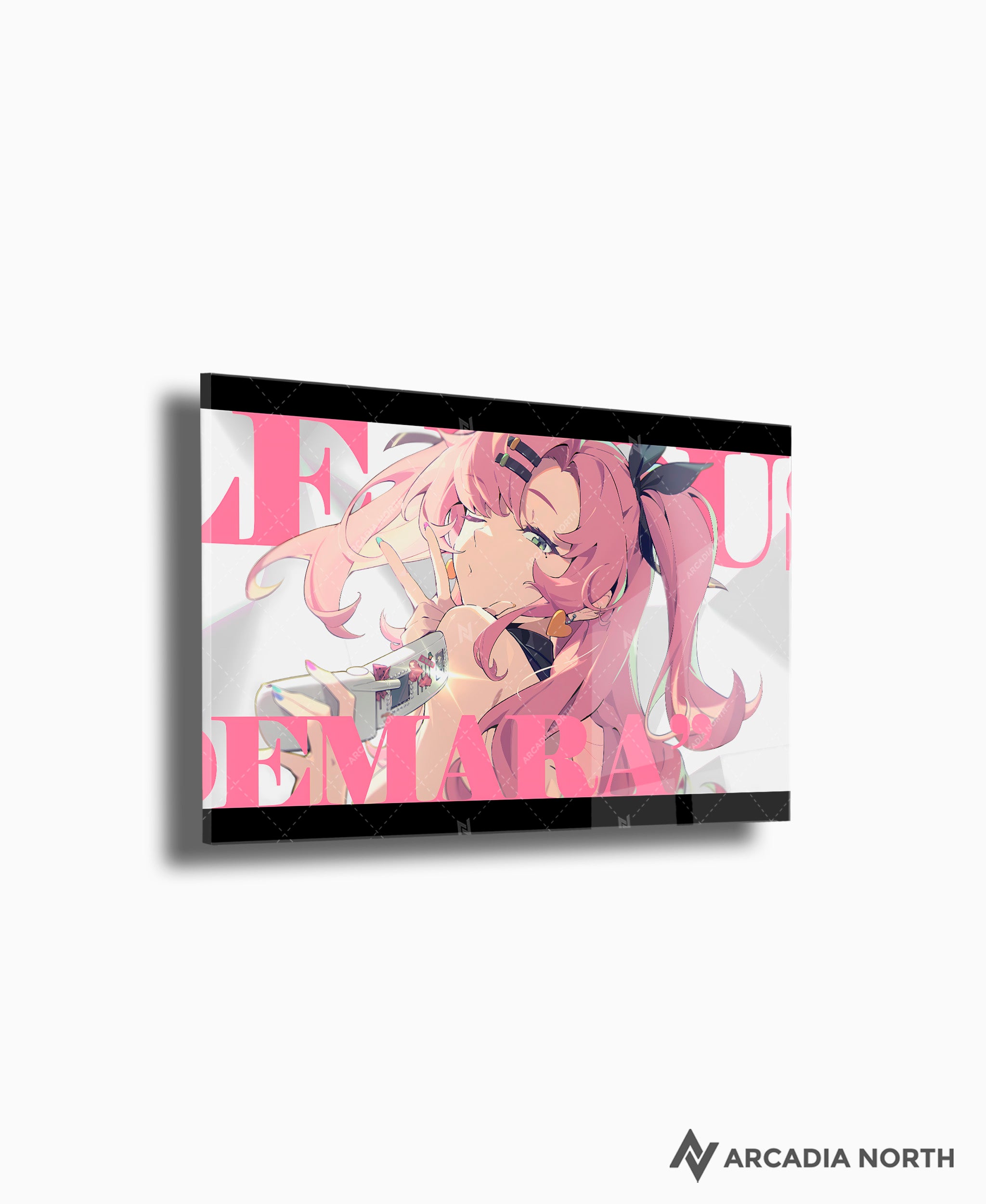 Hoyoverse Zenless Zone Zero ZZZ gaming acrylic poster by Arcadia North. Nicole M6 Mindscape Cinema artwork. Acrylic wall art printed on acrylic.