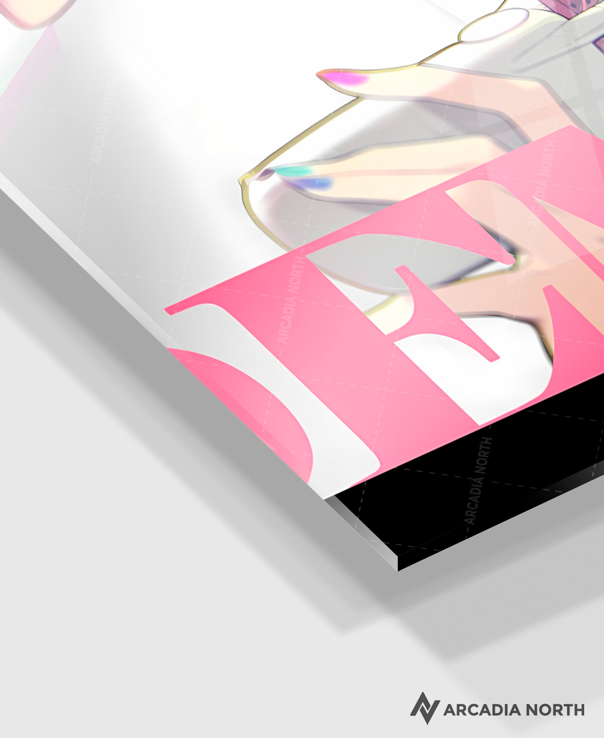 Hoyoverse Zenless Zone Zero ZZZ gaming acrylic poster by Arcadia North. Nicole M6 Mindscape Cinema artwork. Acrylic wall art printed on acrylic.