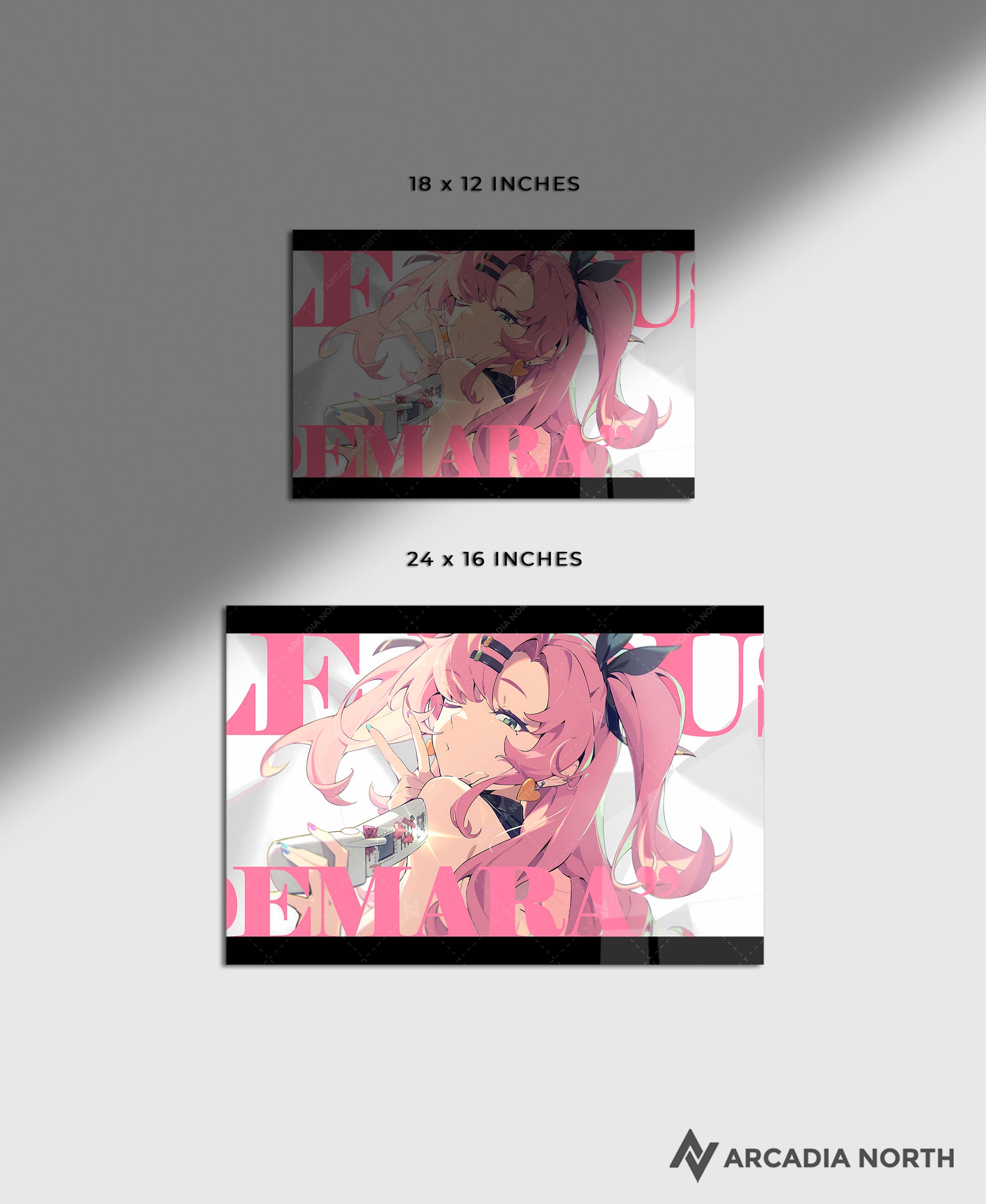 Hoyoverse Zenless Zone Zero ZZZ gaming acrylic poster by Arcadia North. Nicole M6 Mindscape Cinema artwork. Acrylic wall art printed on acrylic.