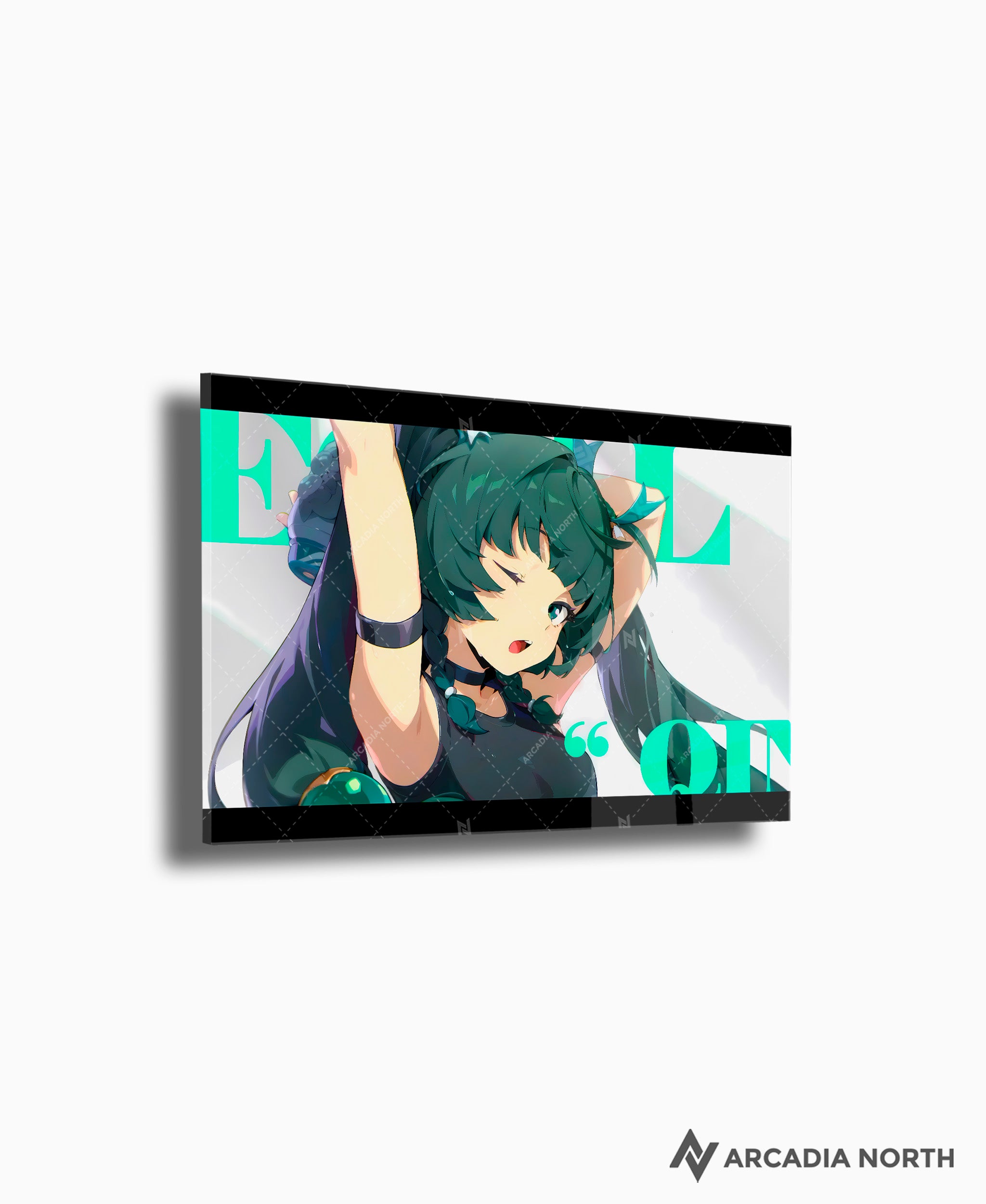 Hoyoverse Zenless Zone Zero ZZZ gaming acrylic poster by Arcadia North. Qingyi M6 Mindscape Cinema artwork. Acrylic wall art printed on acrylic.