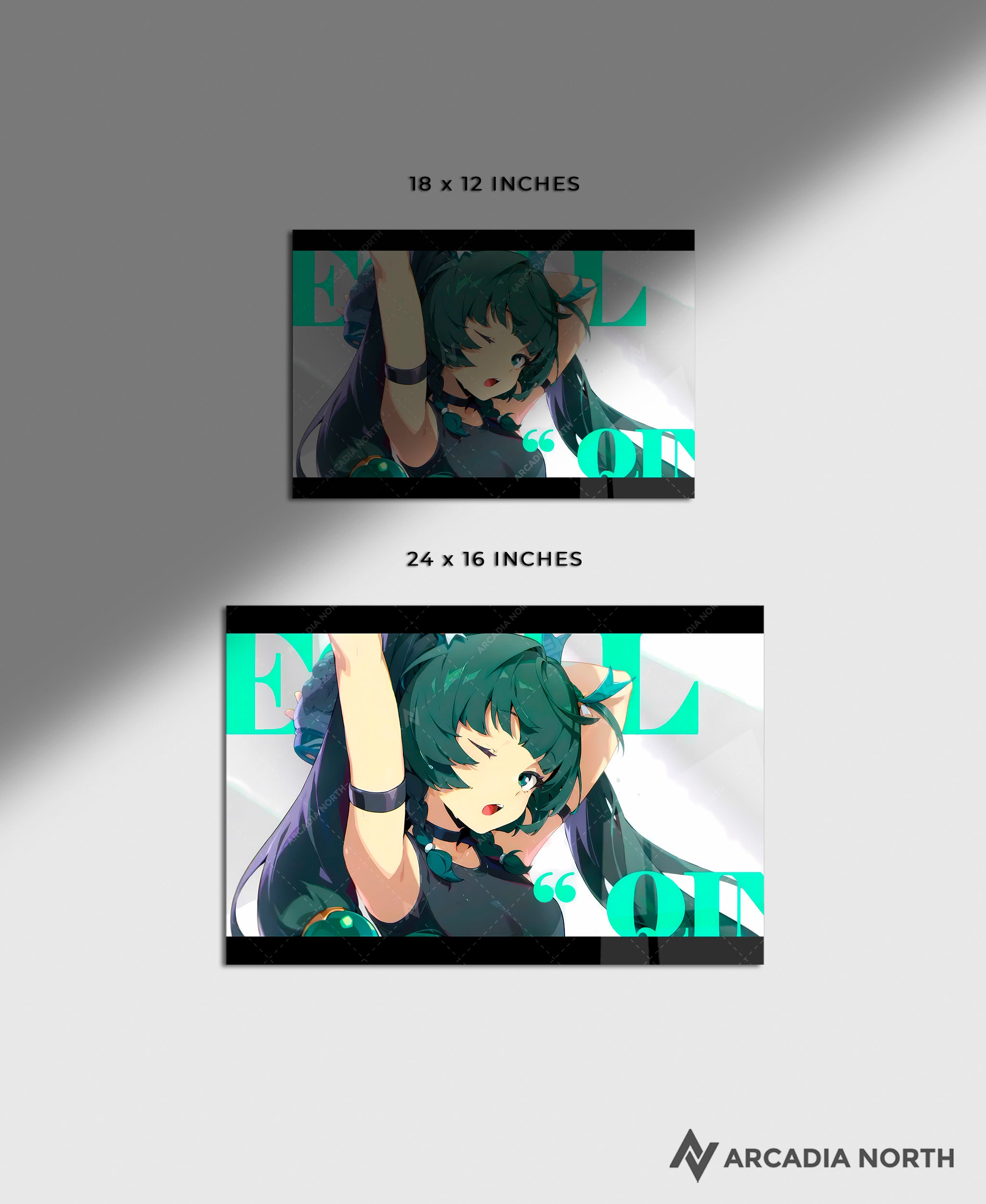 Hoyoverse Zenless Zone Zero ZZZ gaming acrylic poster by Arcadia North. Qingyi M6 Mindscape Cinema artwork. Acrylic wall art printed on acrylic.