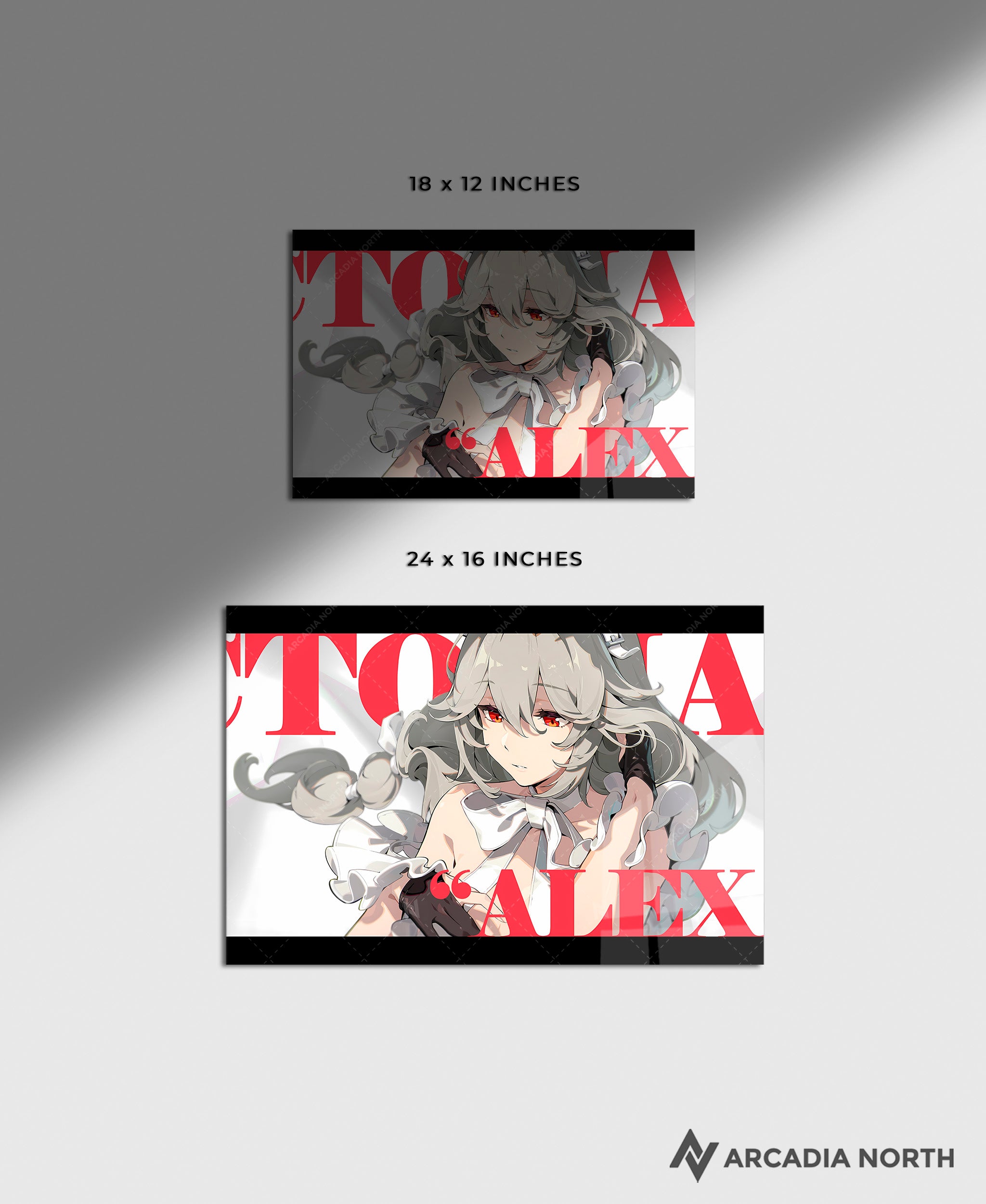 Hoyoverse Zenless Zone Zero ZZZ gaming acrylic poster by Arcadia North. Rina M6 Mindscape Cinema artwork. Acrylic wall art printed on acrylic.