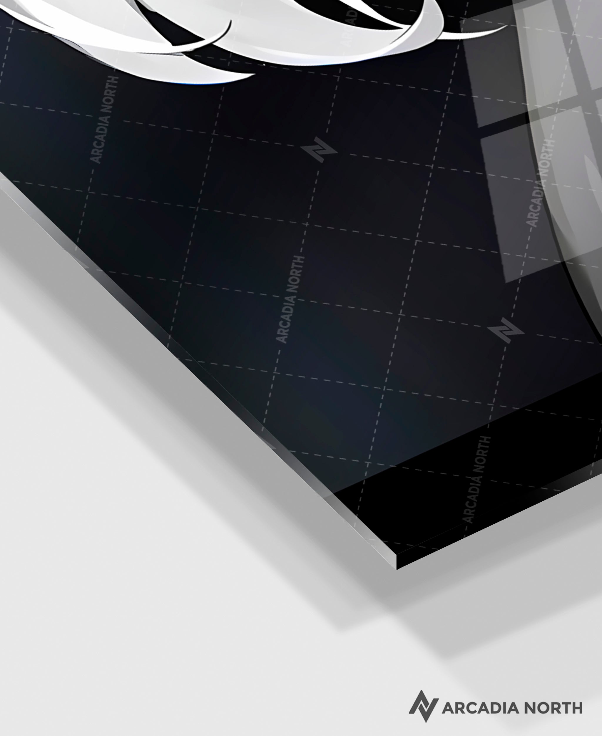 Hoyoverse Zenless Zone Zero ZZZ gaming acrylic poster by Arcadia North. Seth M3 Mindscape Cinema artwork. Acrylic wall art printed on acrylic.