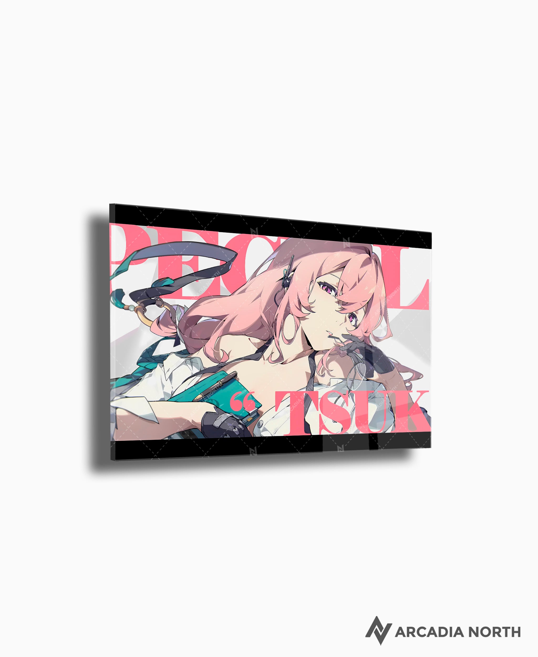 Hoyoverse Zenless Zone Zero ZZZ gaming acrylic poster by Arcadia North. Yanagi M6 Mindscape Cinema artwork. Acrylic wall art printed on acrylic.