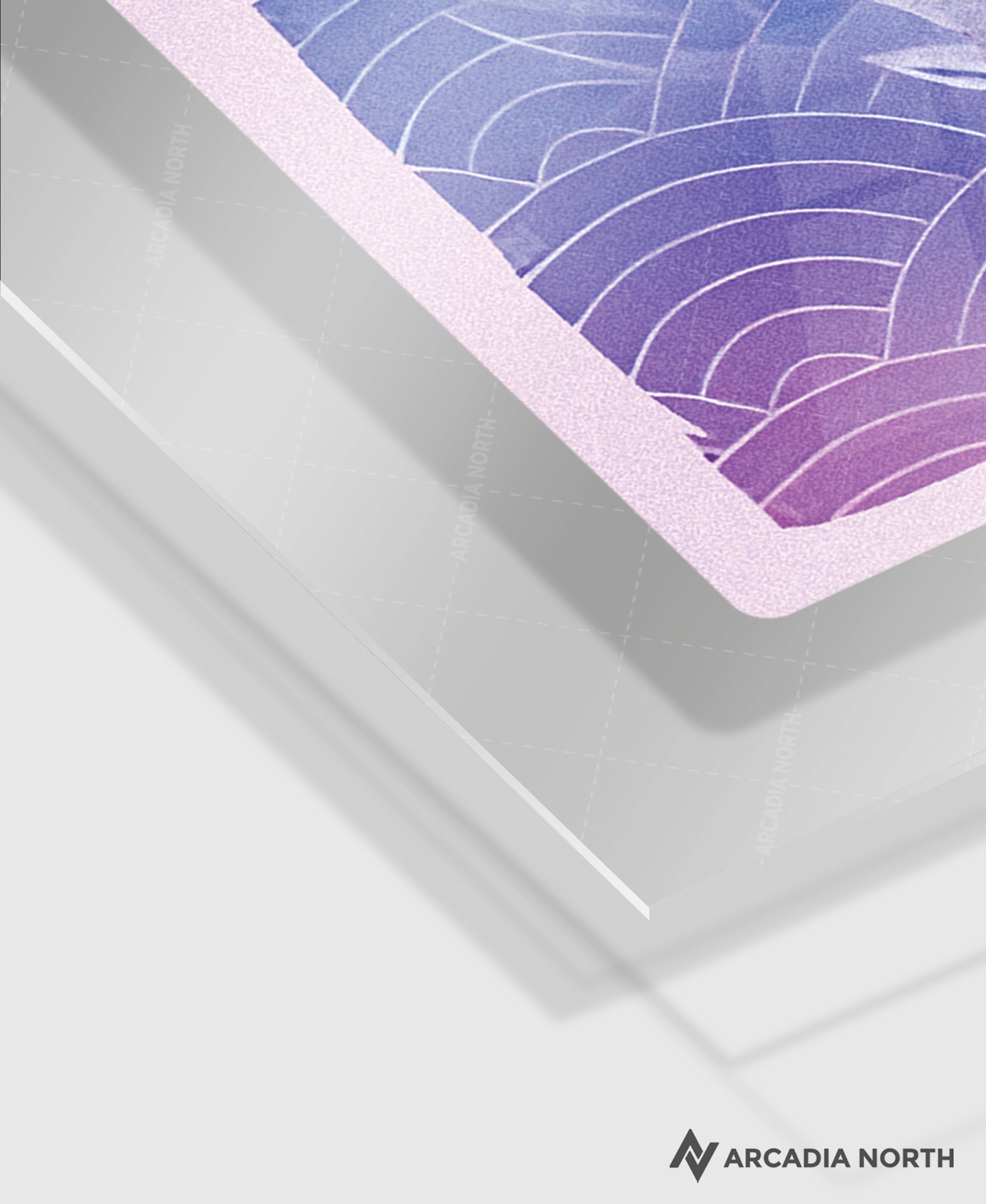 Jujutsu Kaisen anime acrylic poster by Arcadia North. Featuring Gojo Satoru Infinite Void. Transparent background. Layerable acrylic poster. Can be used as a foreground for a layerable background acrylic poster. Acrylic wall art printed on acrylic.