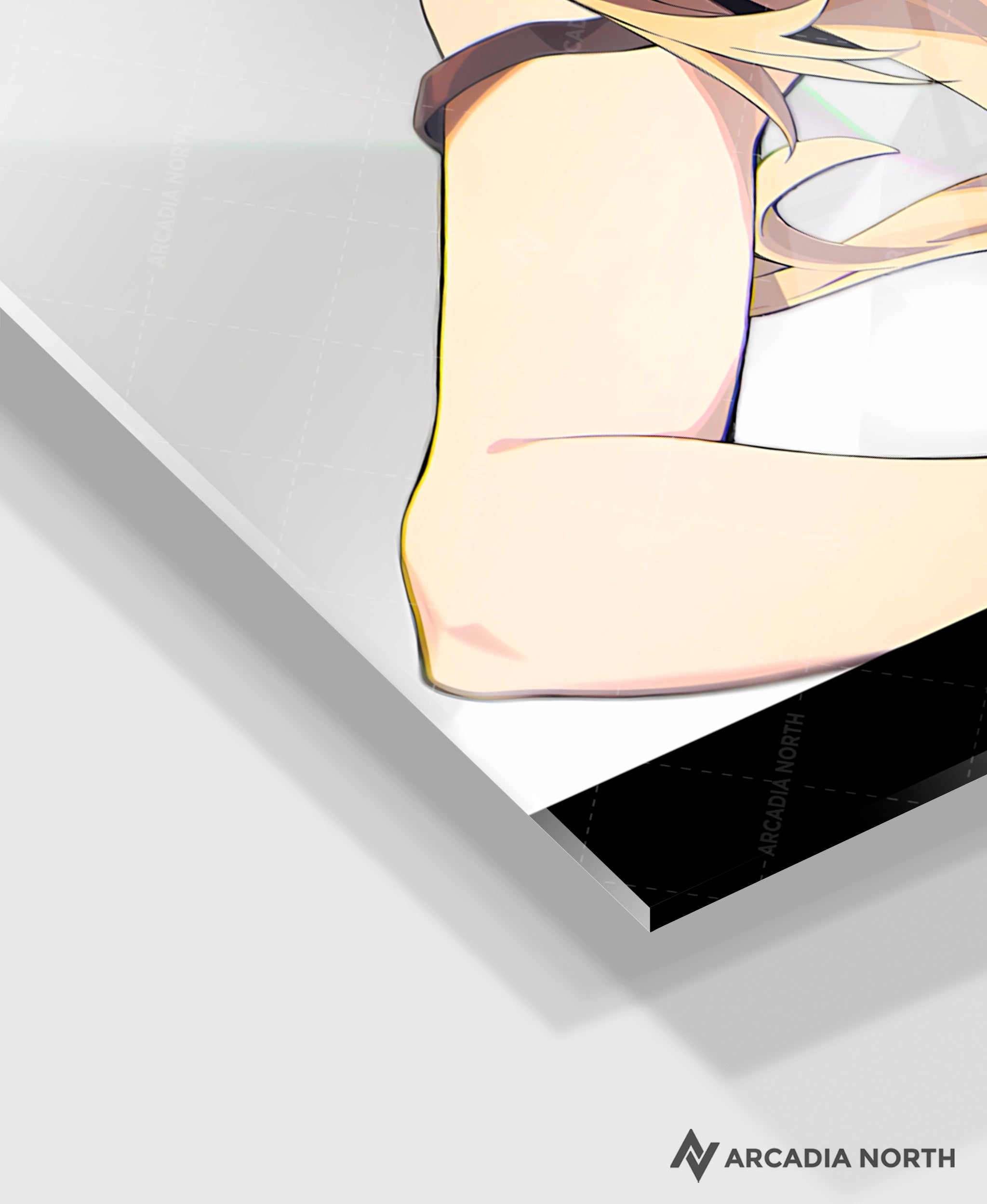 Hoyoverse Zenless Zone Zero ZZZ gaming acrylic poster by Arcadia North. Lucy M6 Mindscape Cinema artwork. Acrylic wall art printed on acrylic.