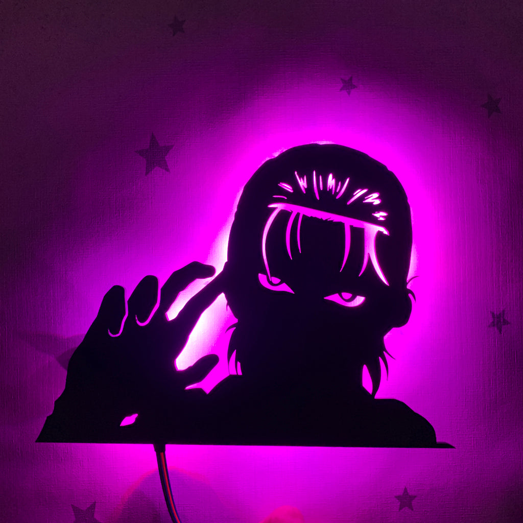 Attack on Titan Eren Yeager anime silhouette light