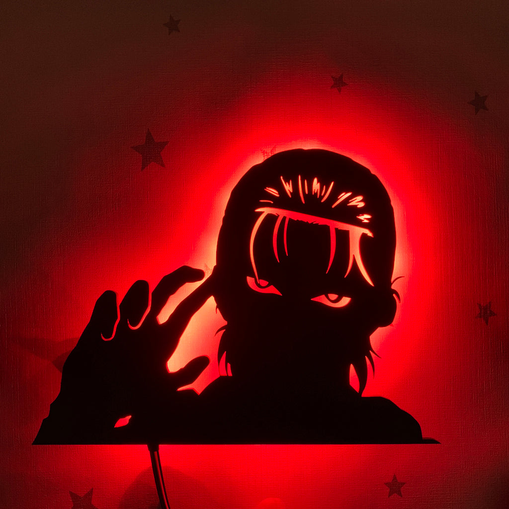 Attack on Titan Eren Yeager anime silhouette light