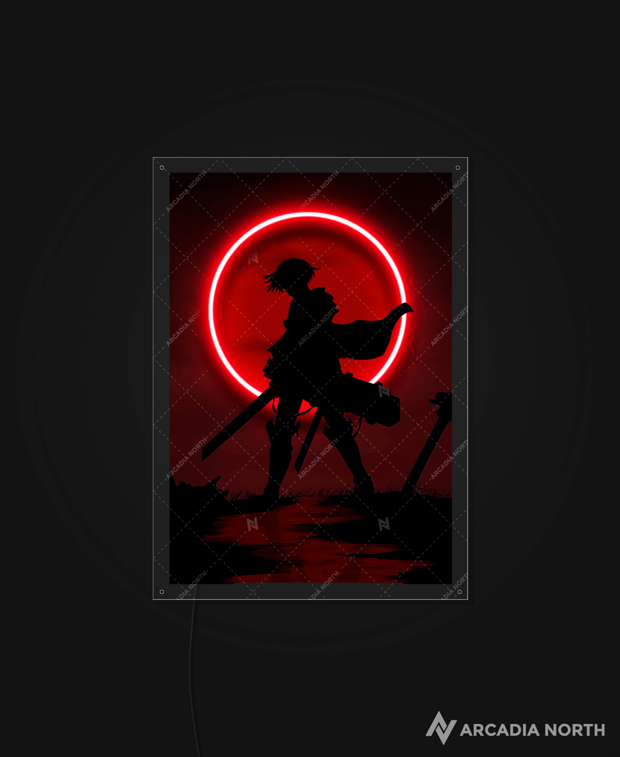 Attack on Titan | Levi Moon - AURALIGHT™ LED Poster