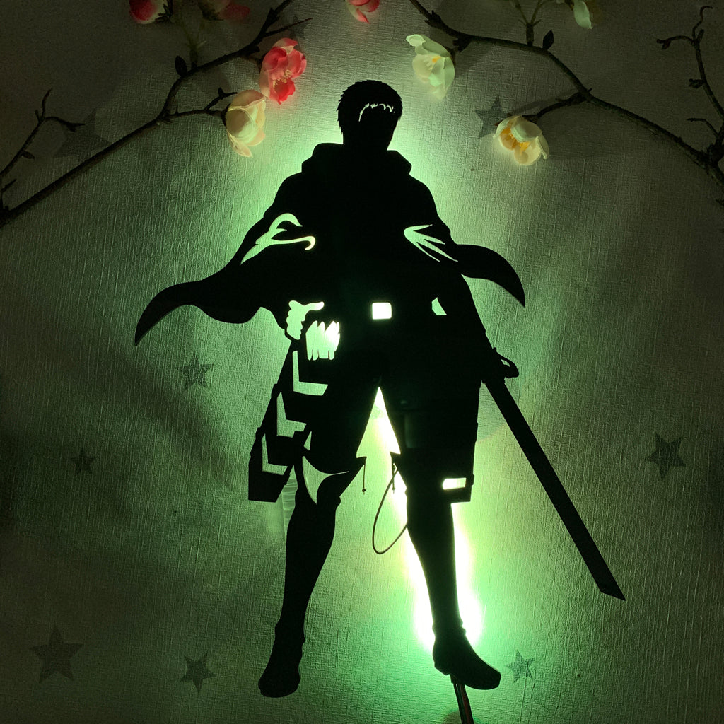Attack on Titan Reiner Braun anime silhouette light