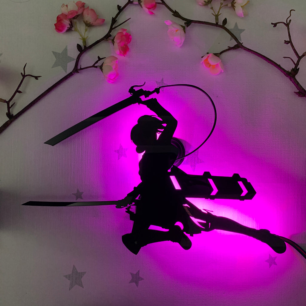 Attack on Titan Sasha Braus anime silhouette light