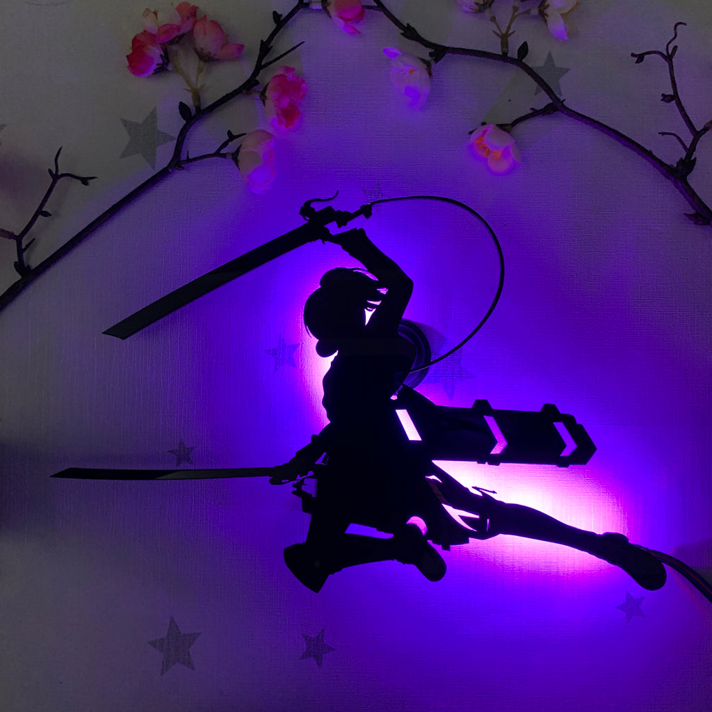 Attack on Titan Sasha Braus anime silhouette light