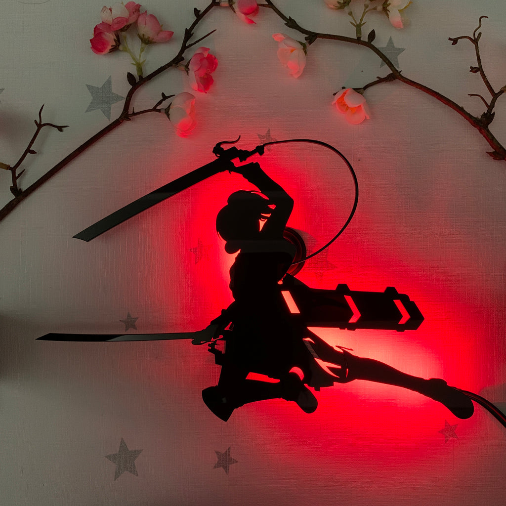 Attack on Titan Sasha Braus anime silhouette light