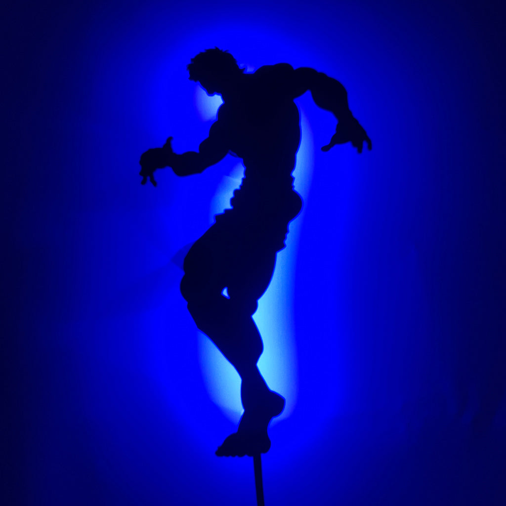 Baki Hanma anime silhouette light