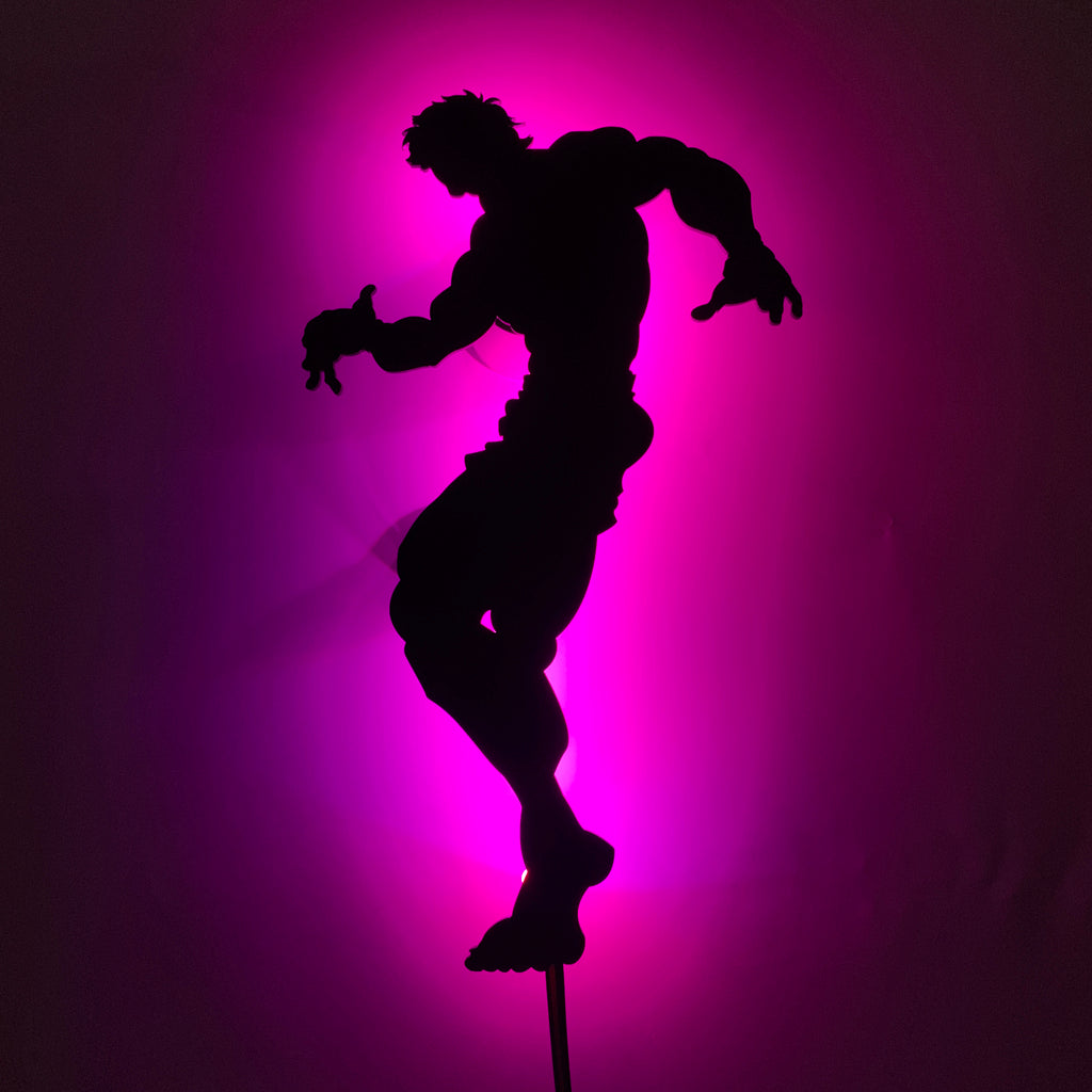 Baki Hanma anime silhouette light