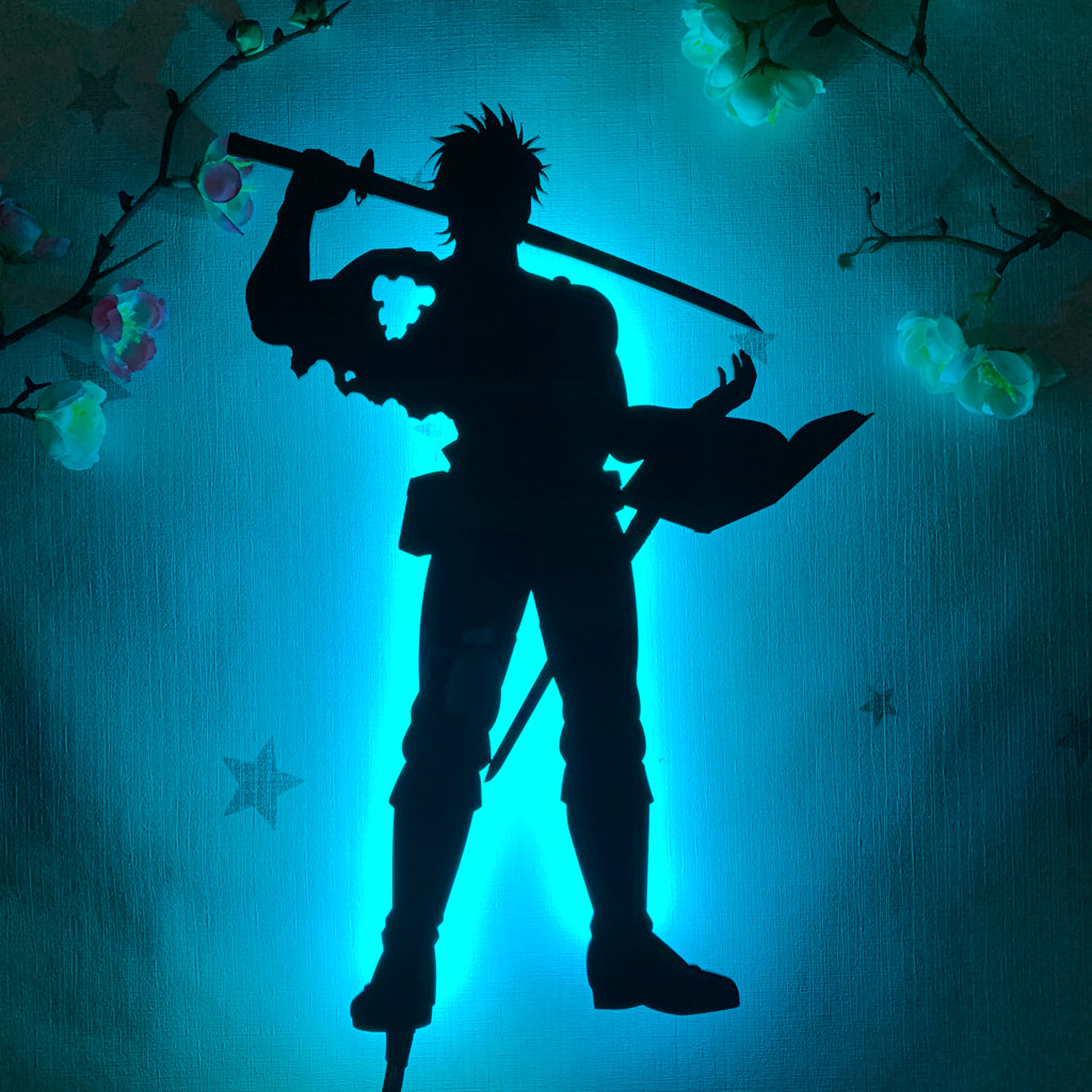 Black Clover Yami Sukehiro anime silhouette light