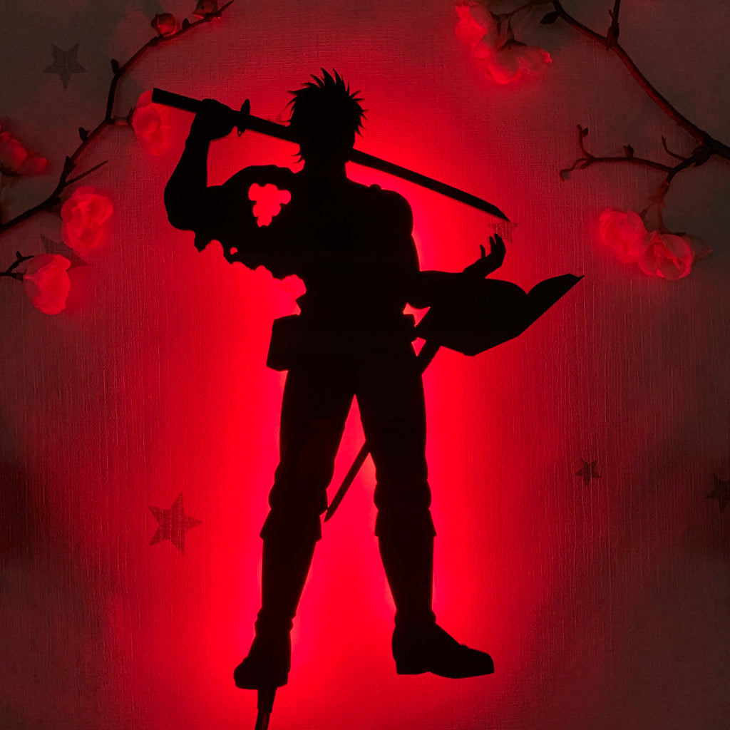 Black Clover Yami Sukehiro anime silhouette light